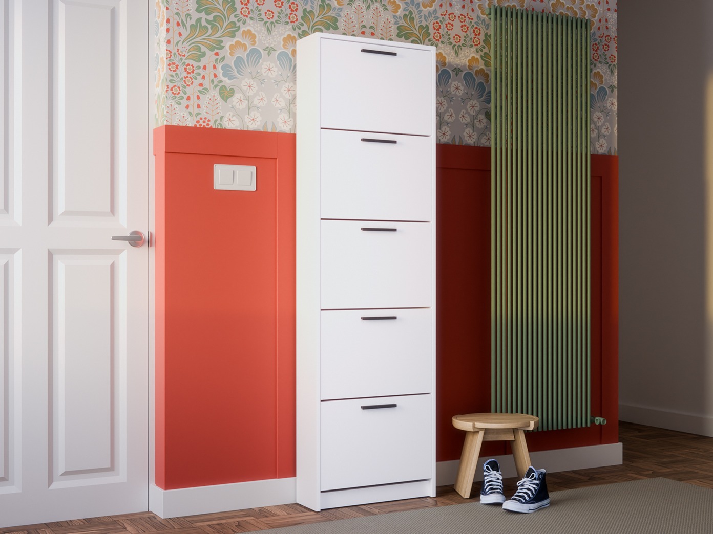 Cipőtároló Ontario 187 (Fehér)