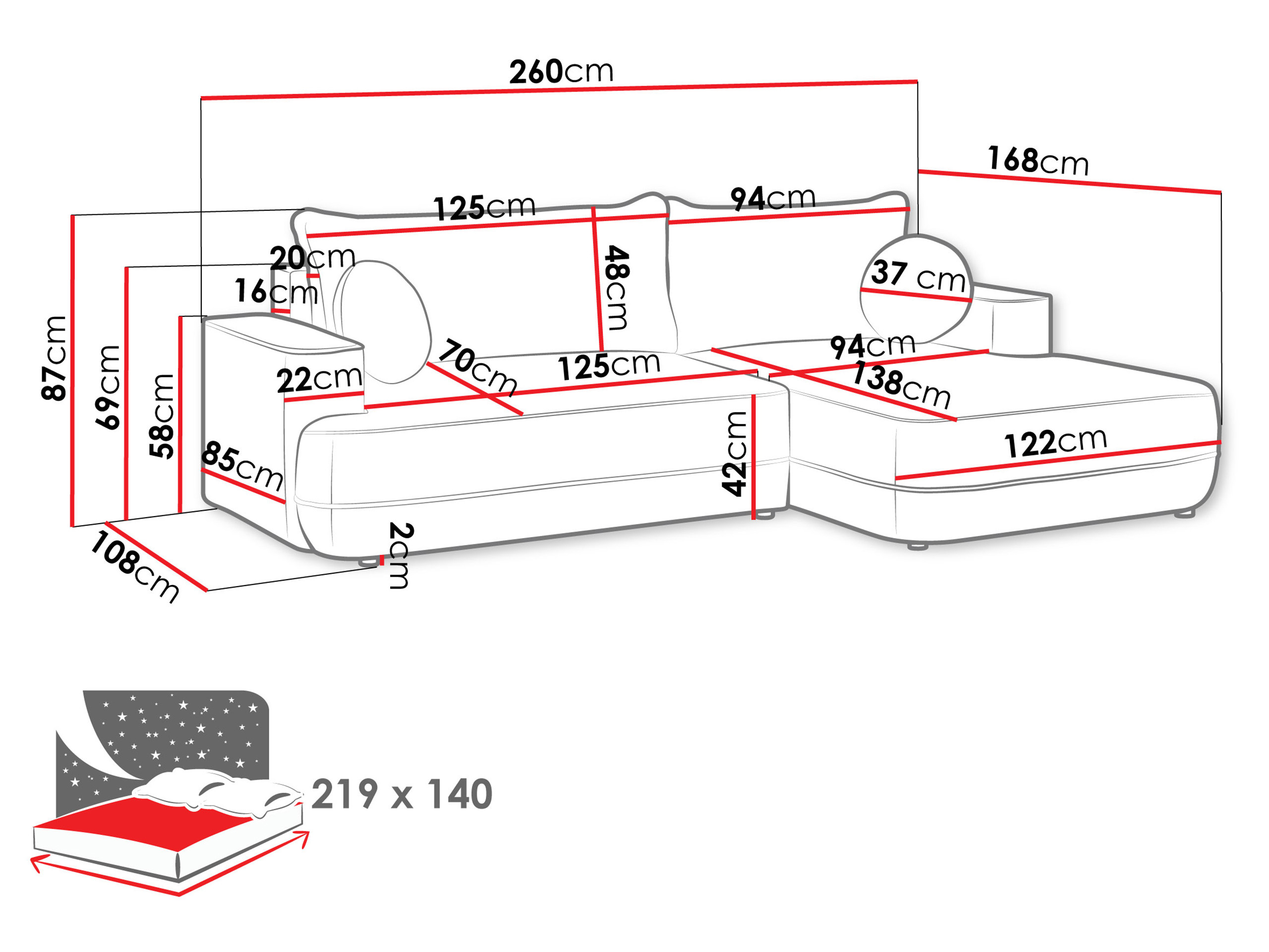 Sarokkanapé Magal I (Velo 623)