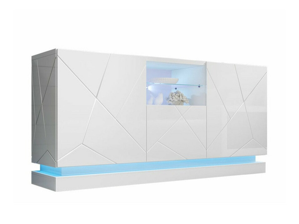 Szekrény Linar (Fehér + Fényes fehér)