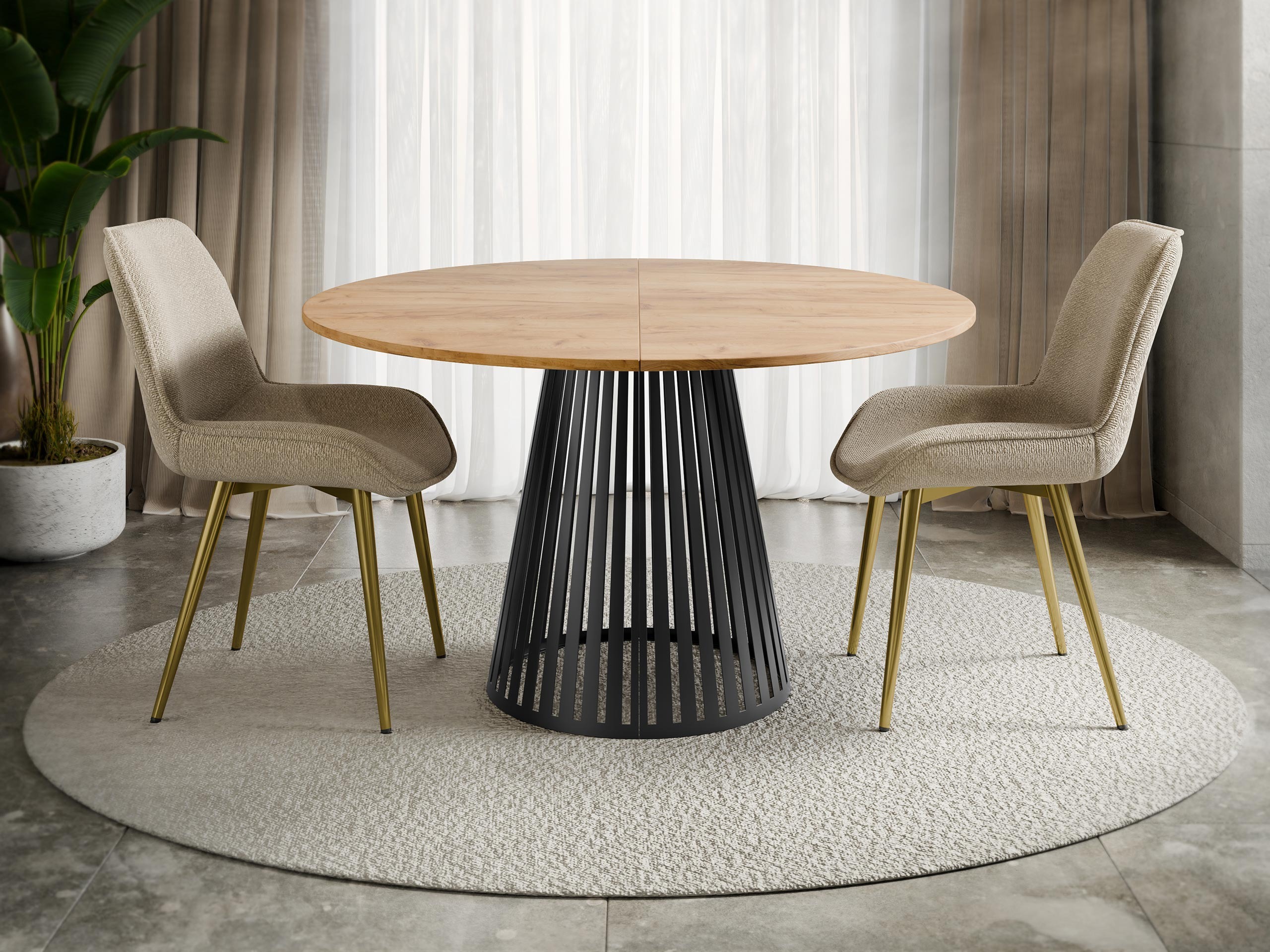 Asztal Oswego 154 (Kézműves aranytölgy)