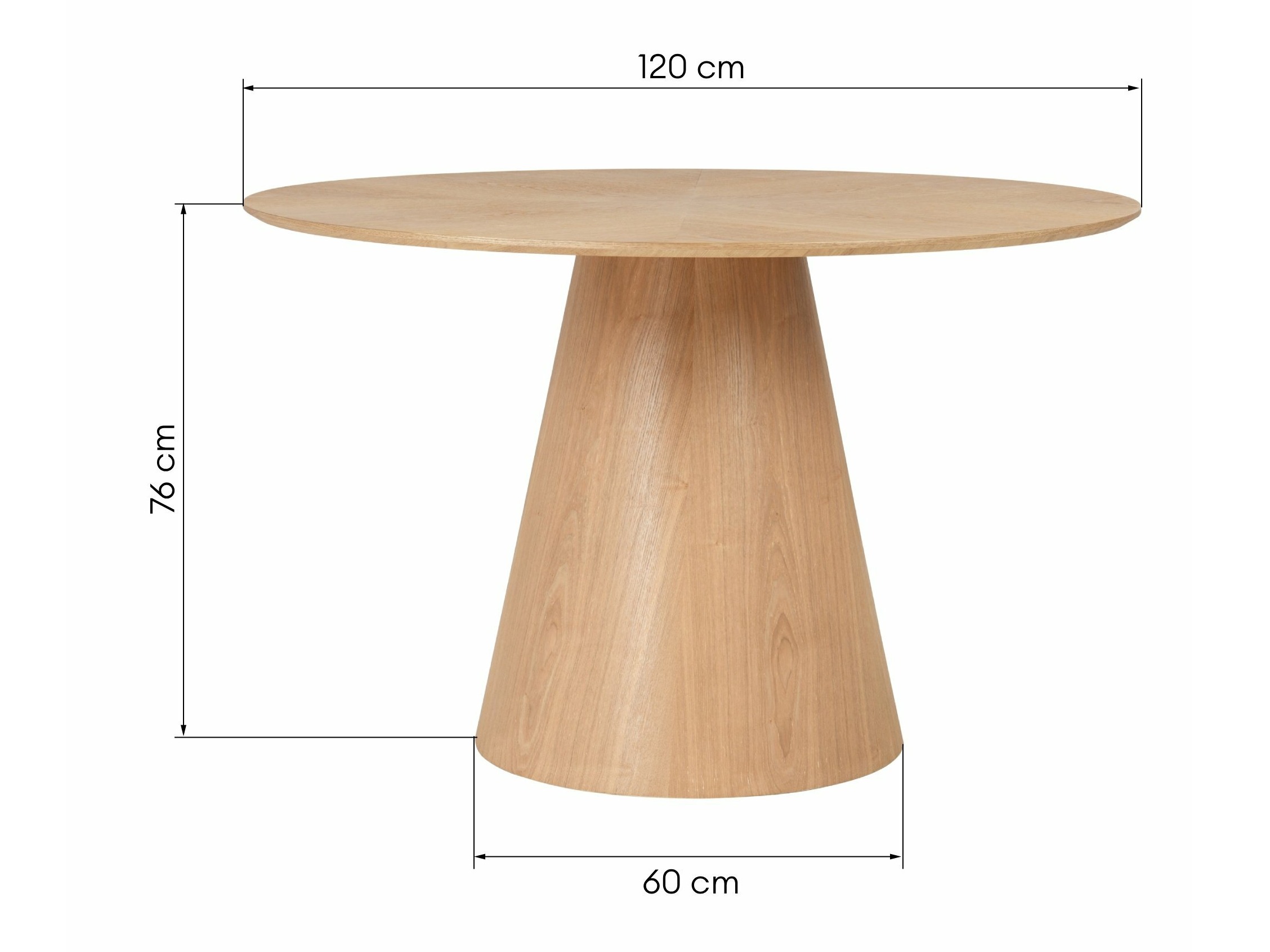 Asztal Burleson 228 (Világos fa)