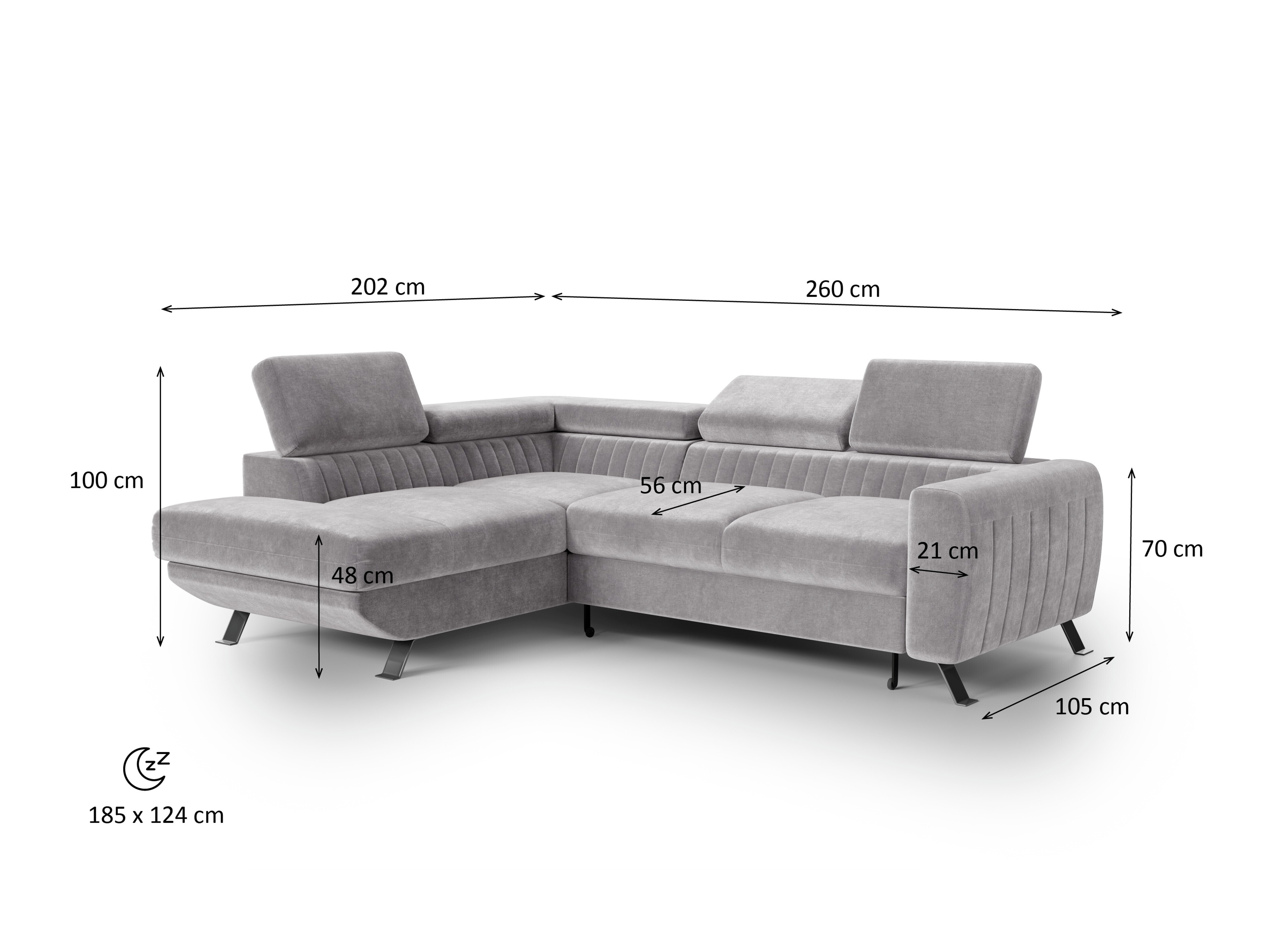 Sarokkanapé Rosemead 116 (Vogue 03)