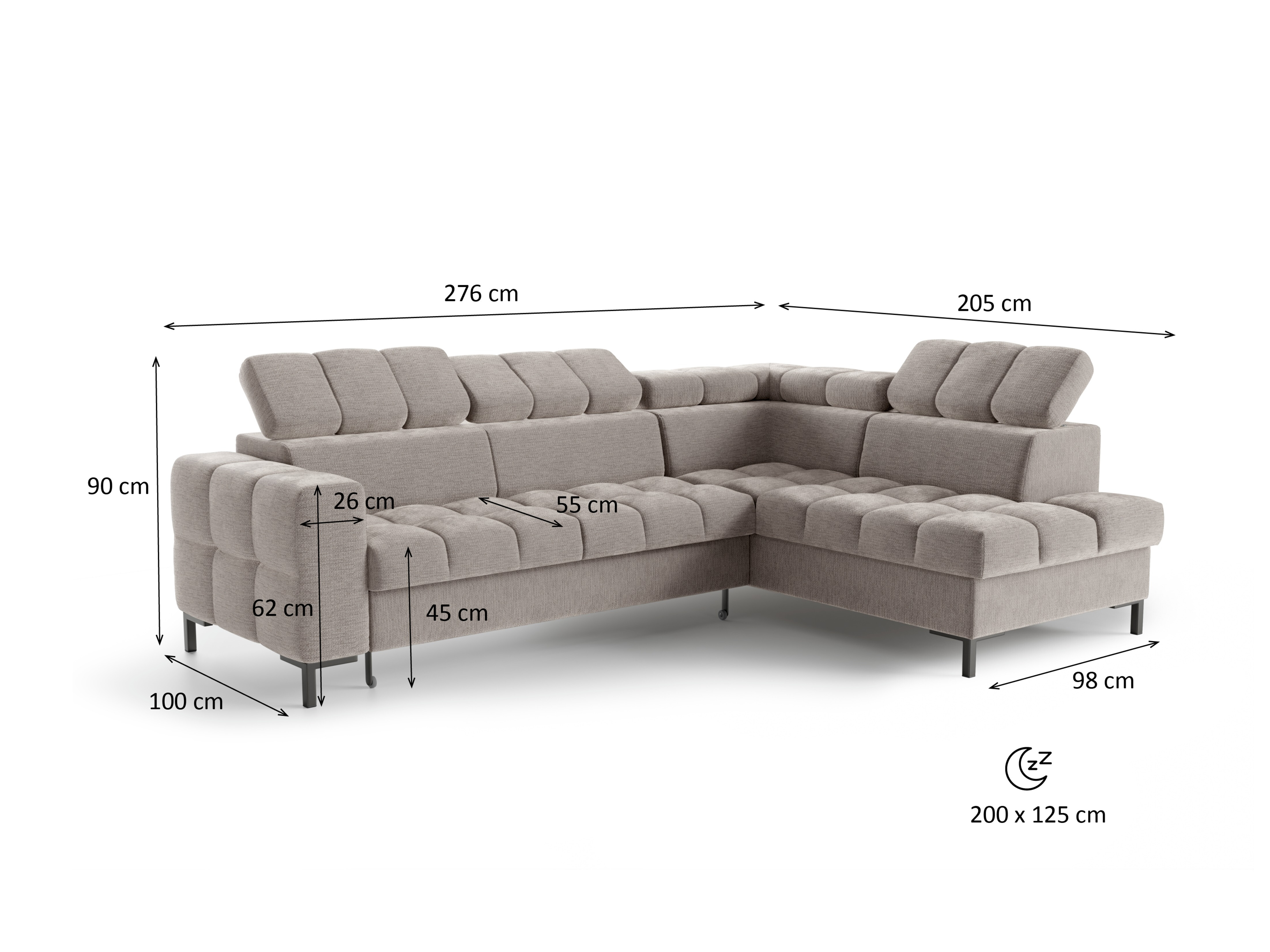 Sarokkanapé Rosemead 117 (Eclipse 02)