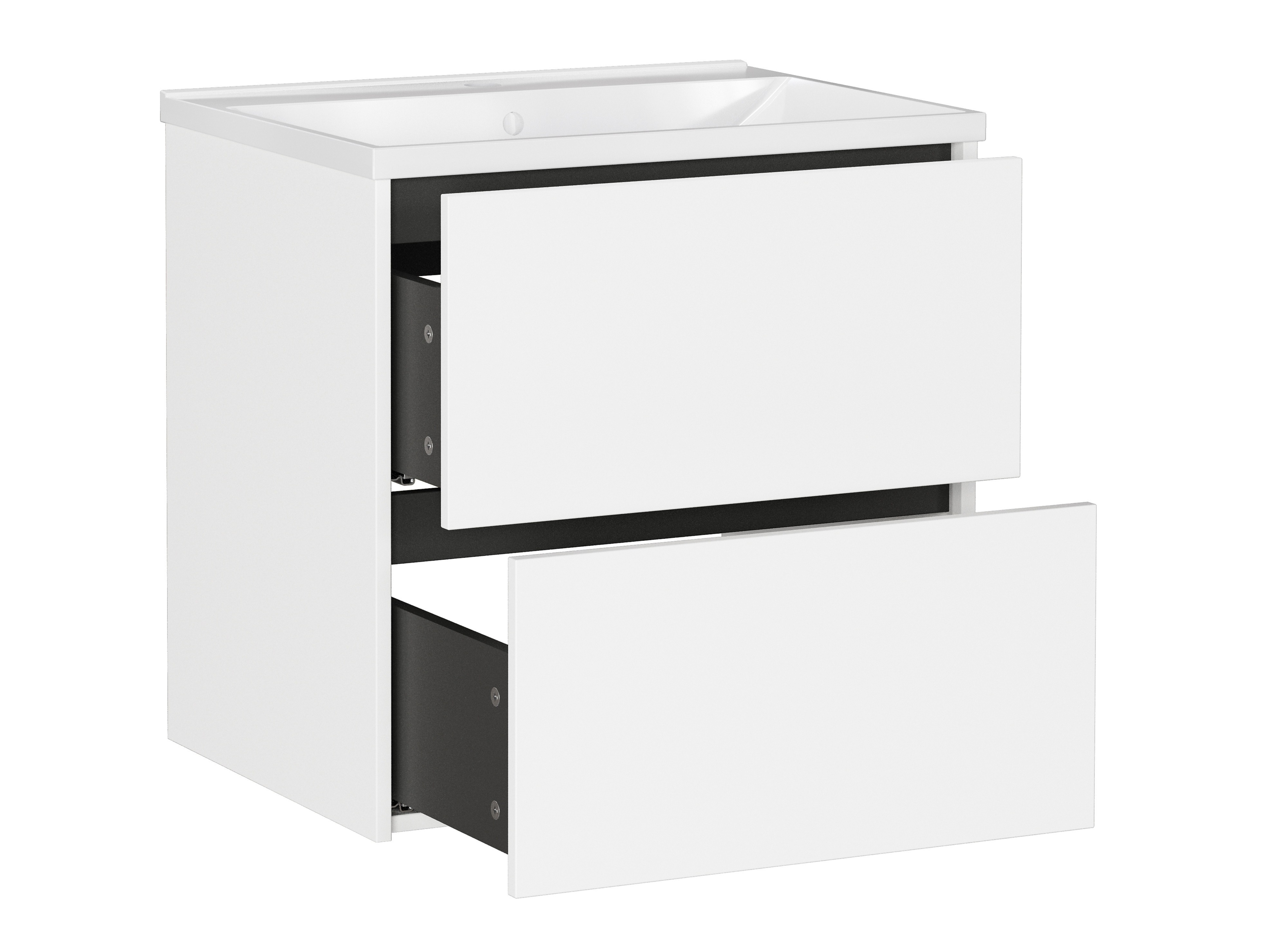 Fali szekrény mosdónak Sacramento 522 (Fehér)