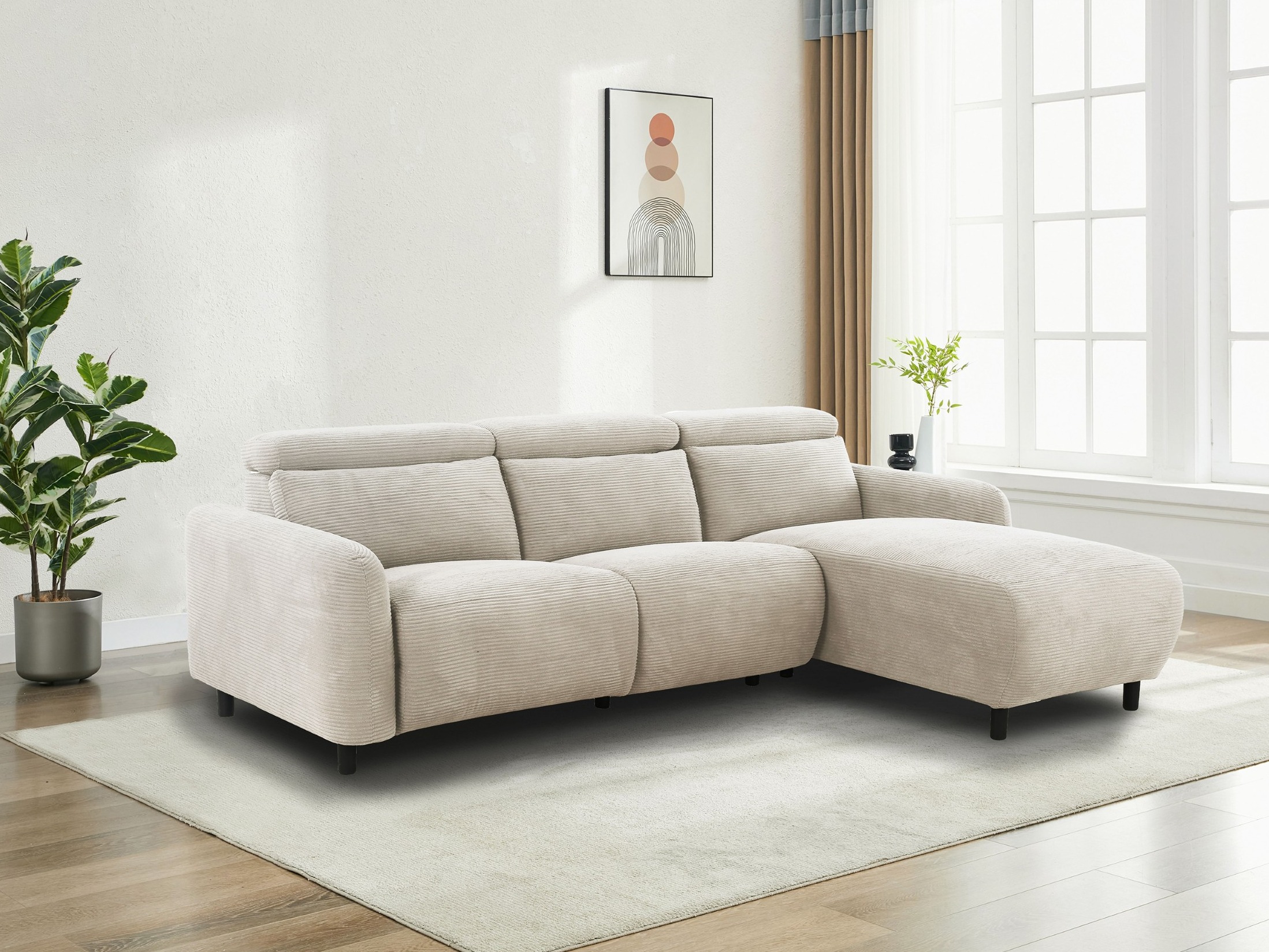 Relax sarokkanapé Denton 1509 (Krém)