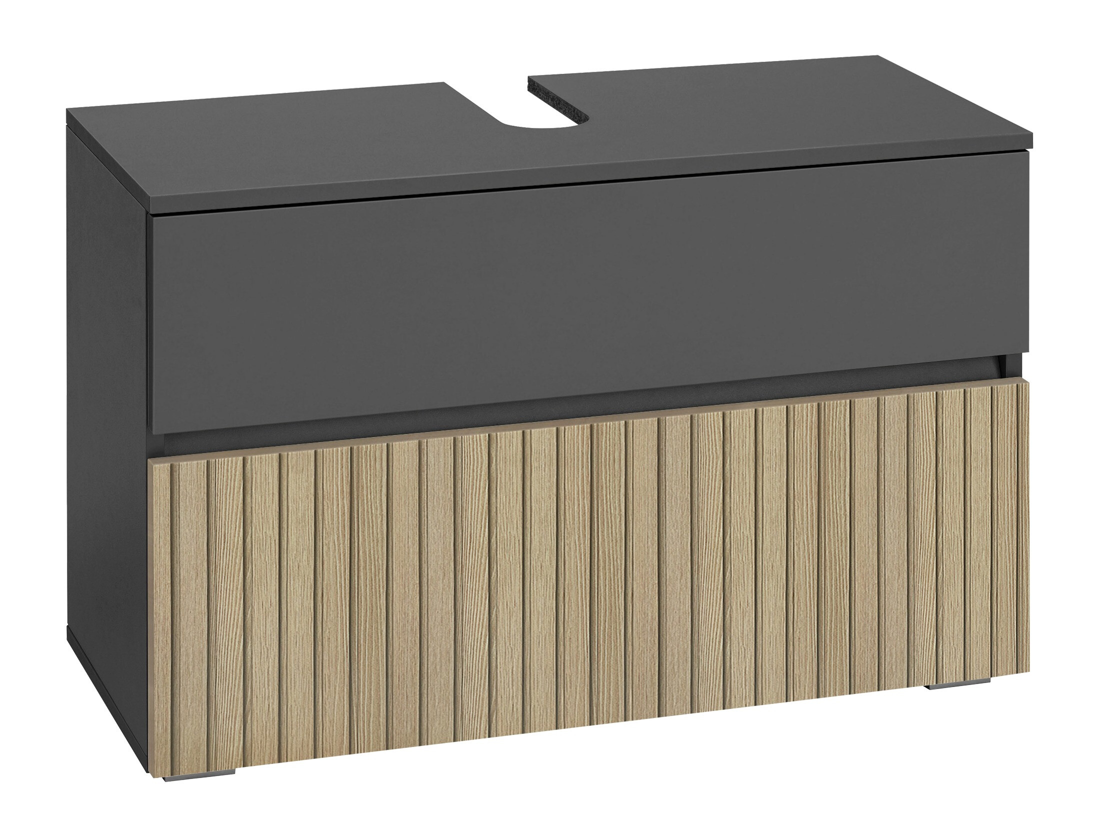 Mosdó alatti álló szekrény Soncamu 109 (Antracit + Világos tölgy)