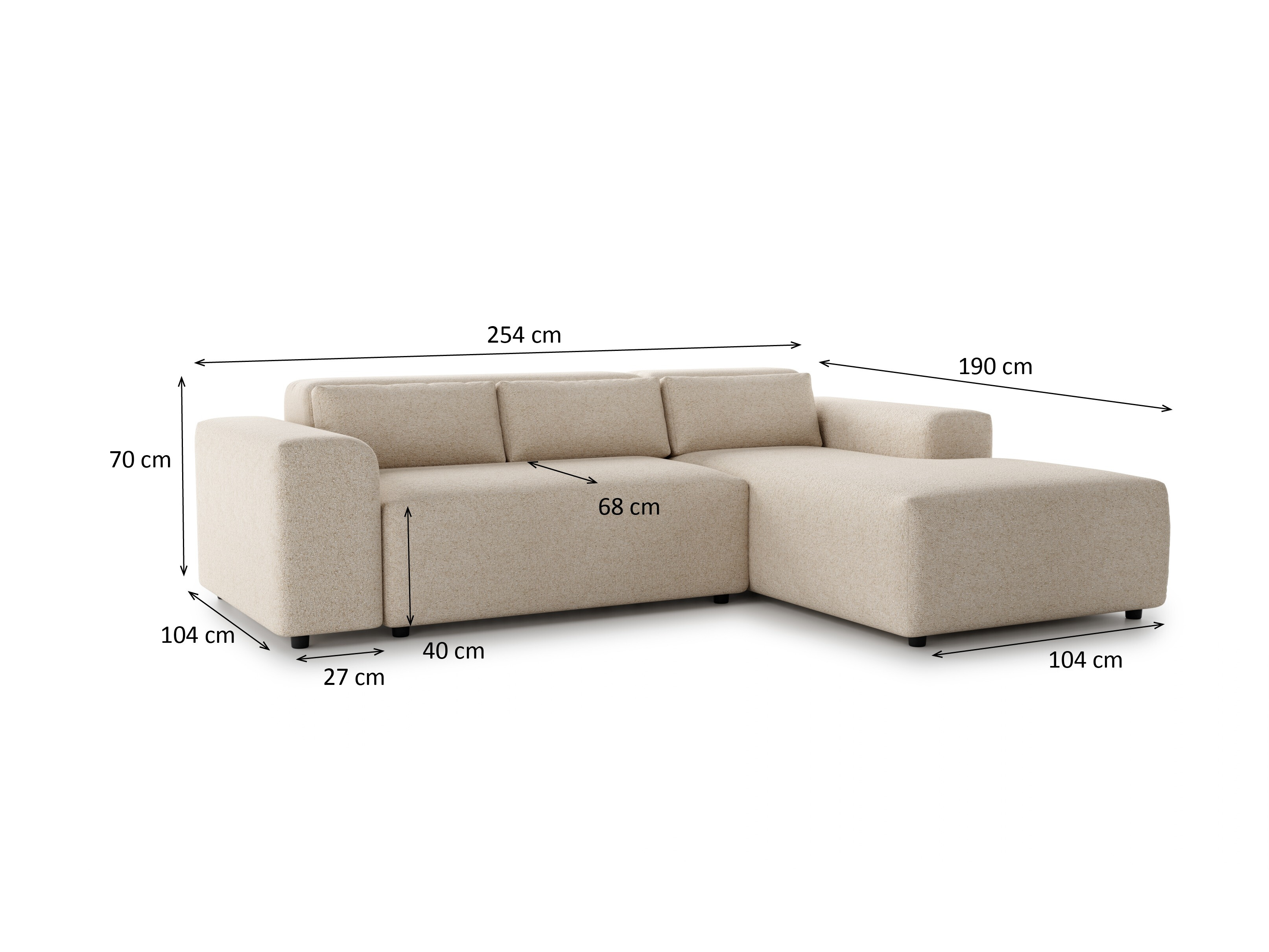 Sarokkanapé Rosemead 115 (Melody 12)