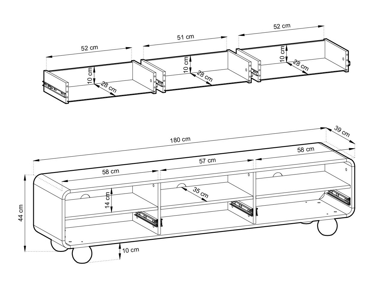 TV-állvány Vendori 101