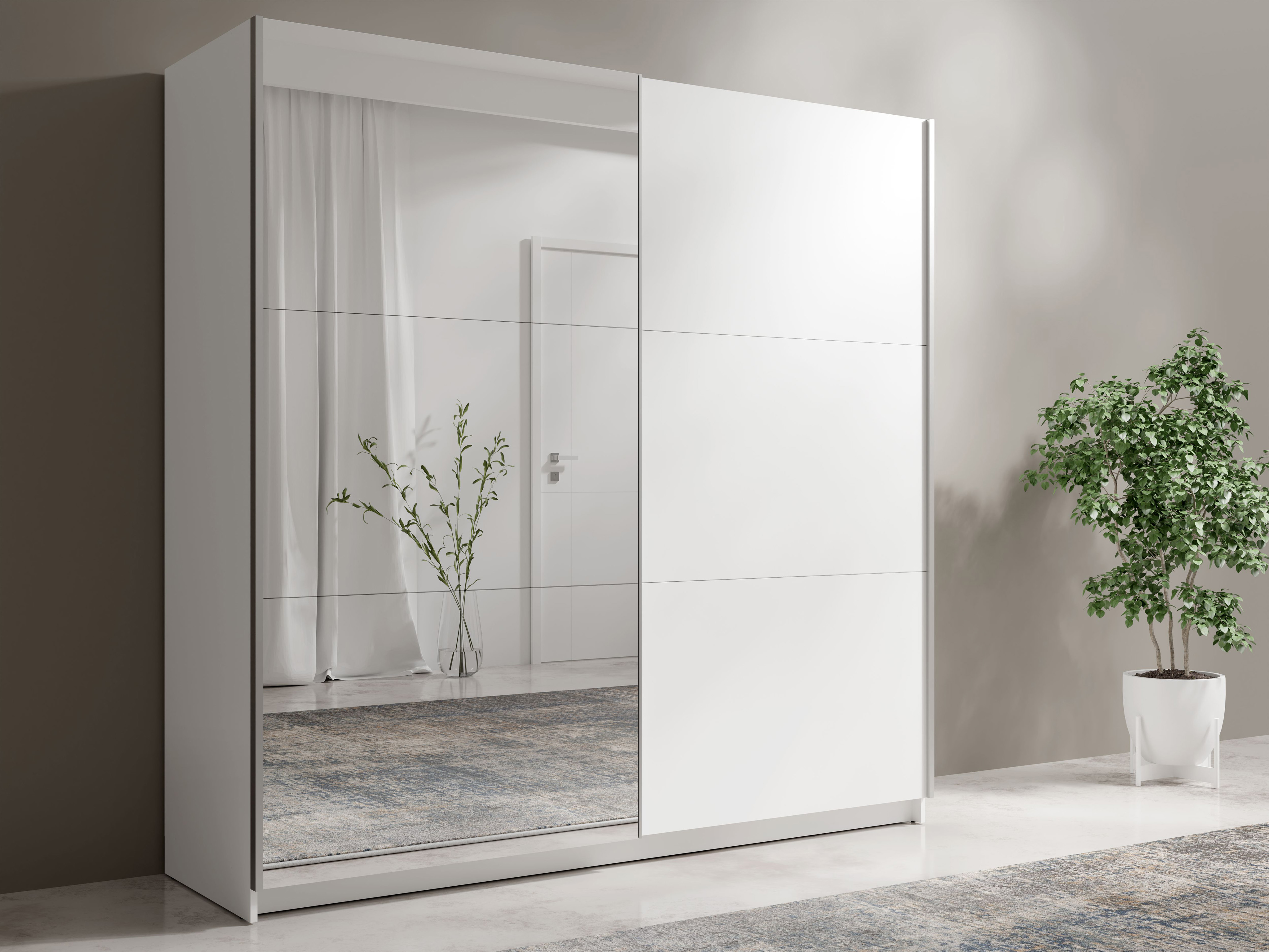 Gardróbszekrény Baytown 137 (Fehér)