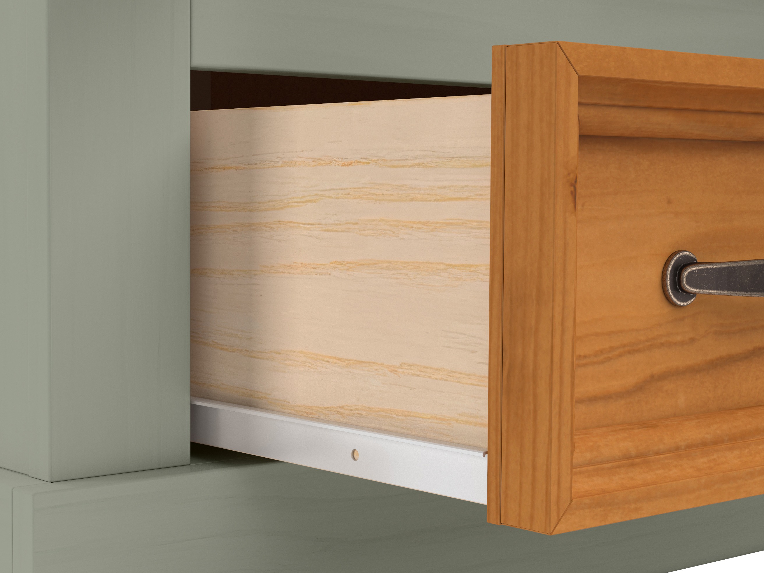 Gardróbszekrény Tolelio 124 (Zöld + Fenyő)