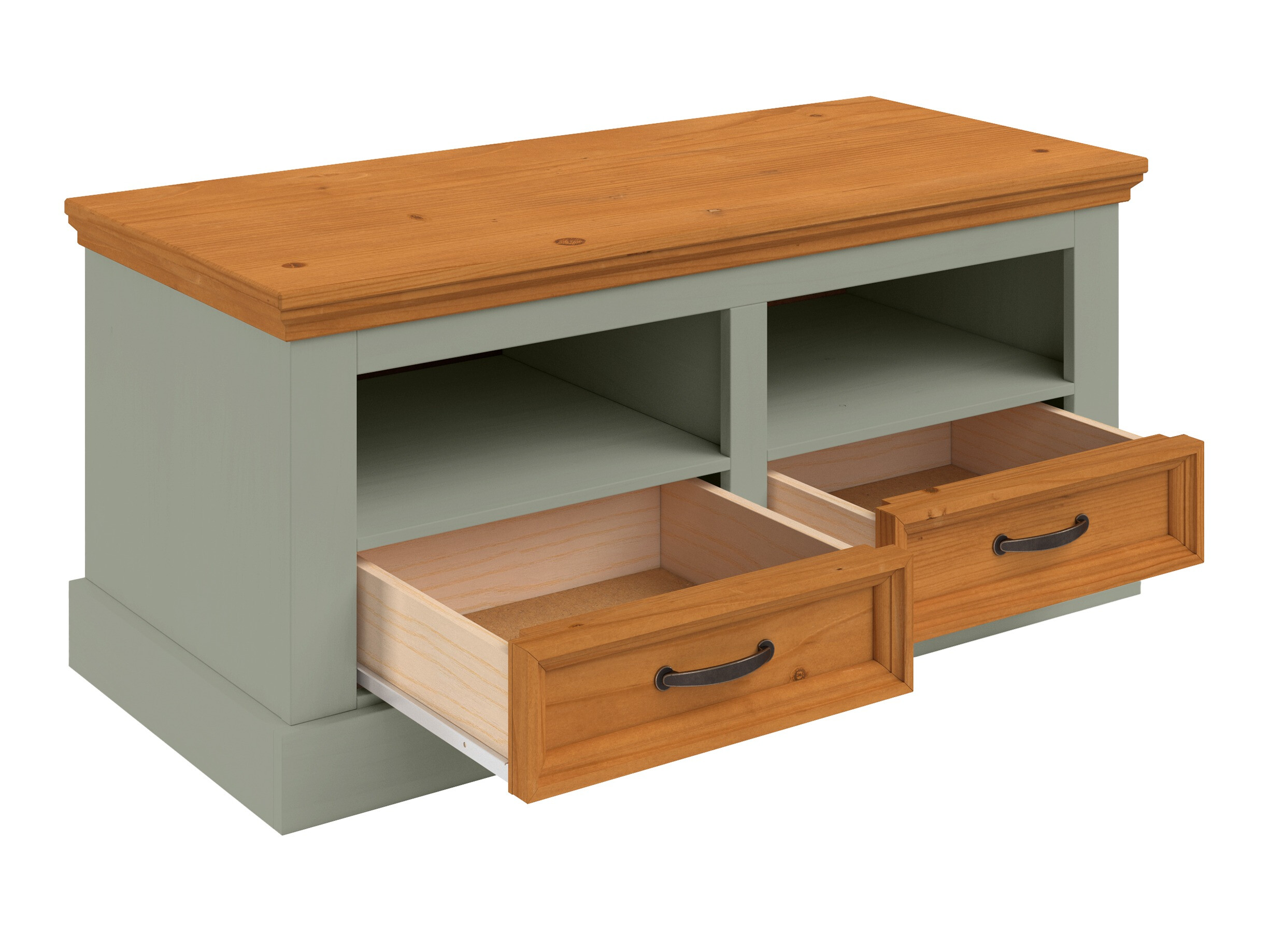 Komód Tolelio 128 (Zöld + Fenyő)