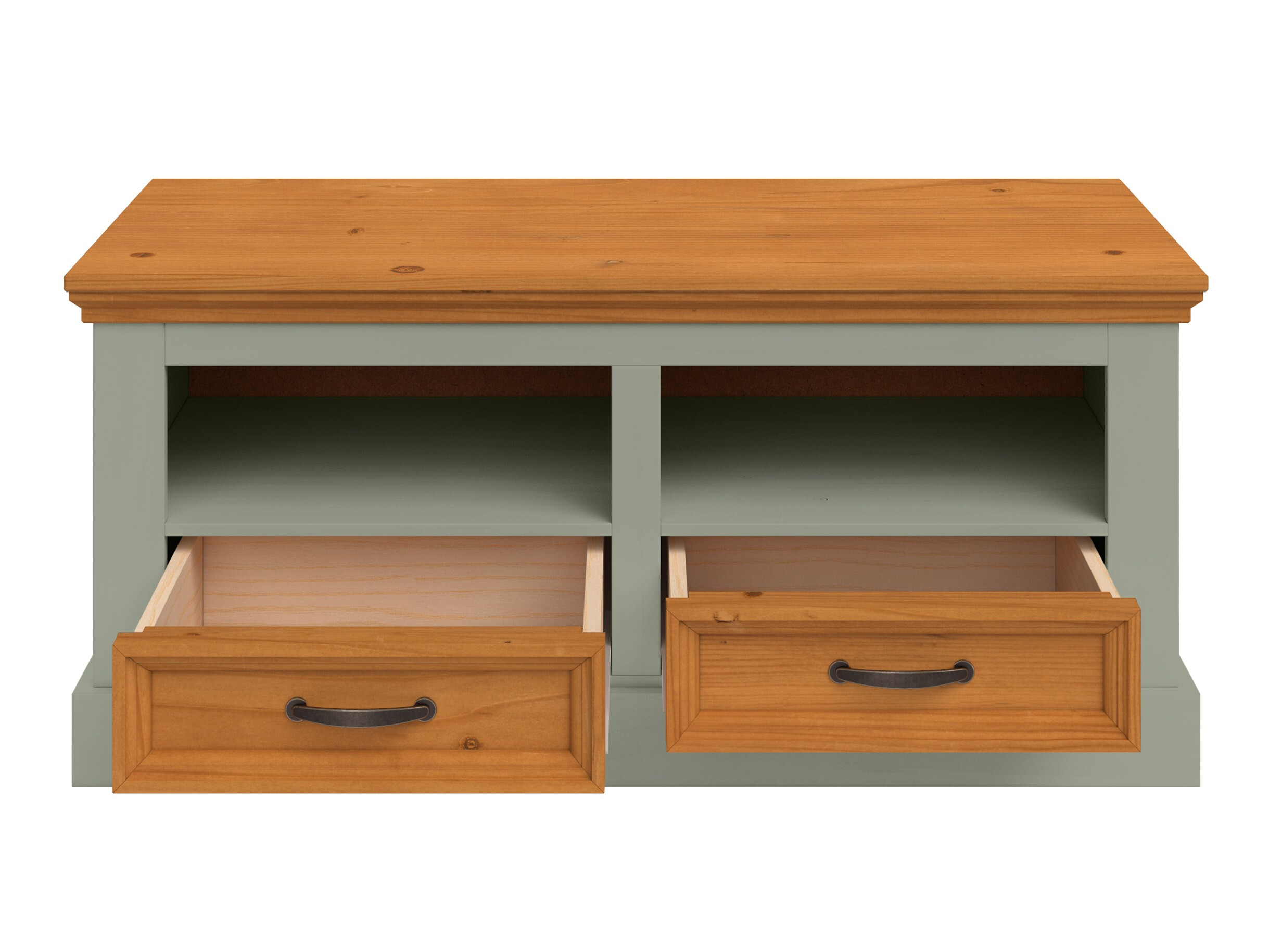 Komód Tolelio 128 (Zöld + Fenyő)