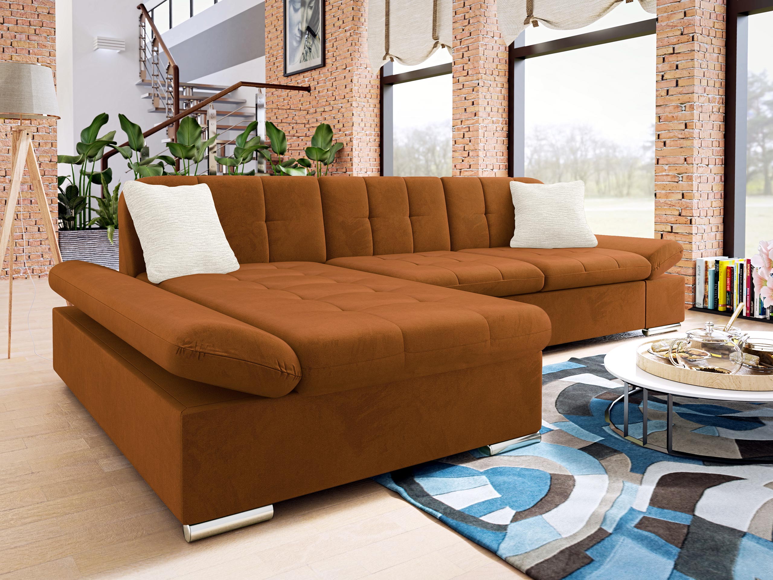 Sarokkanapé Comfivo Sanitas II (Piano 21 + Mokka 03)