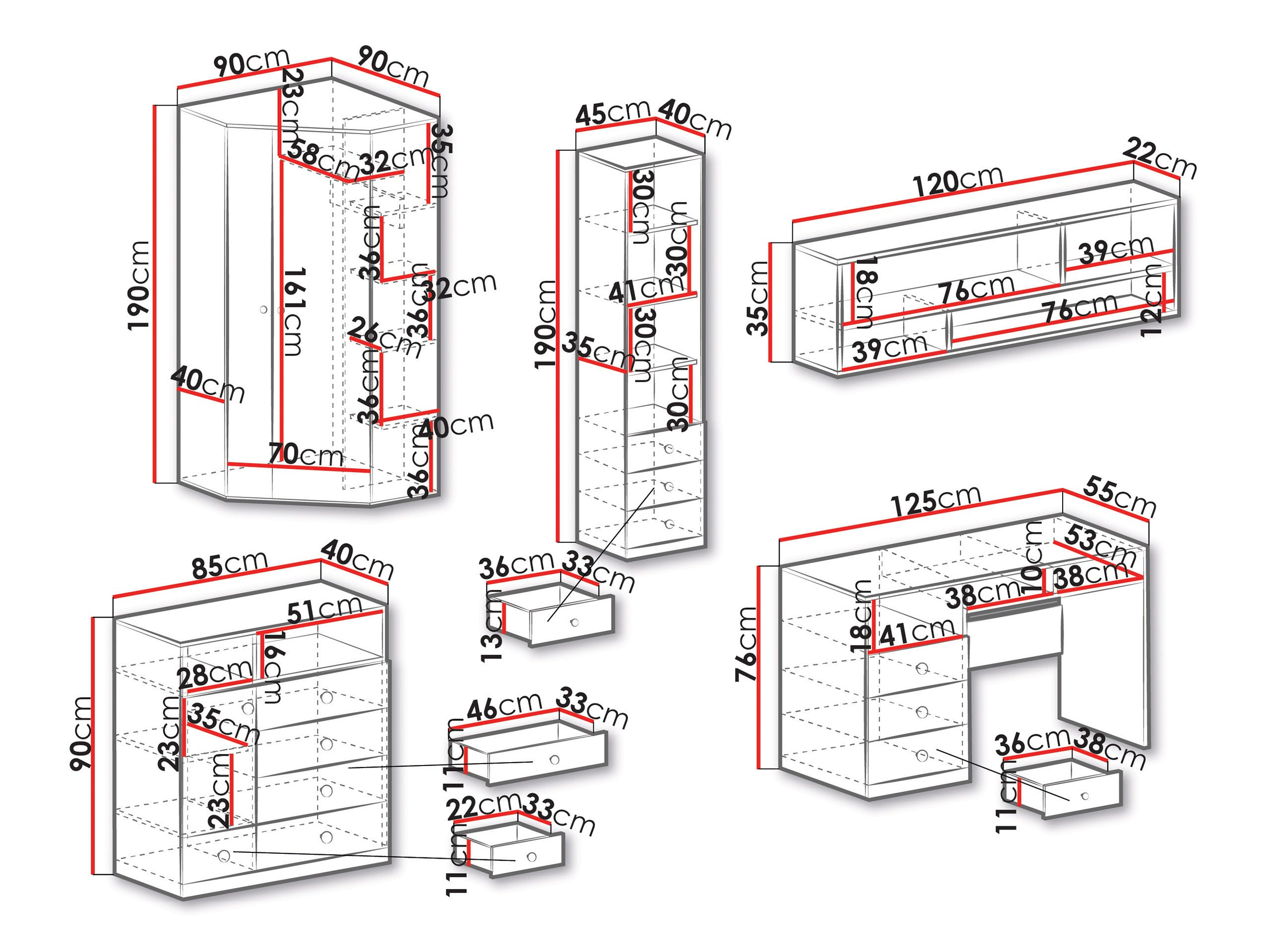 Bútorkészlet Tesmonu 117