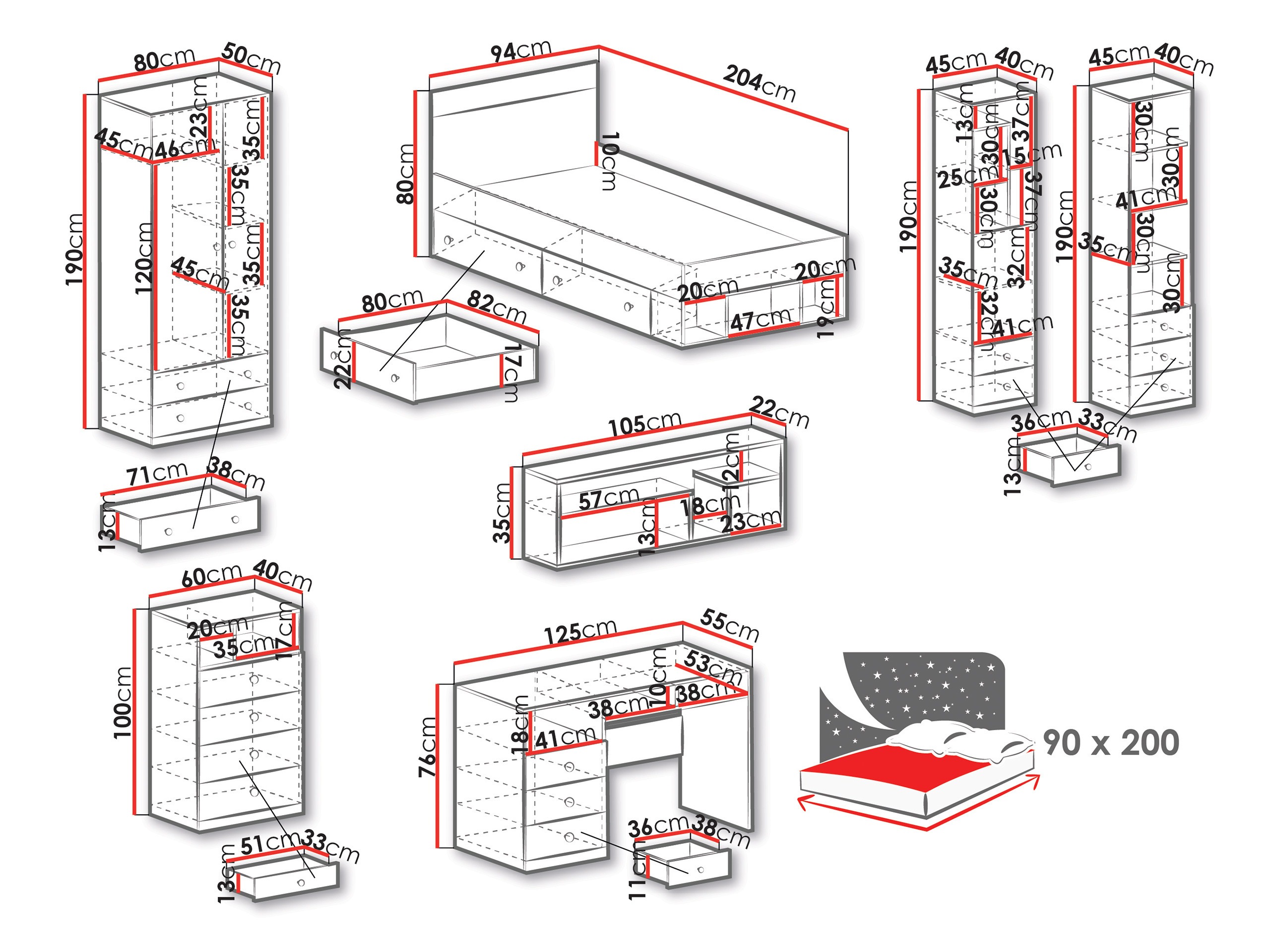 Bútorkészlet Tesmonu 118