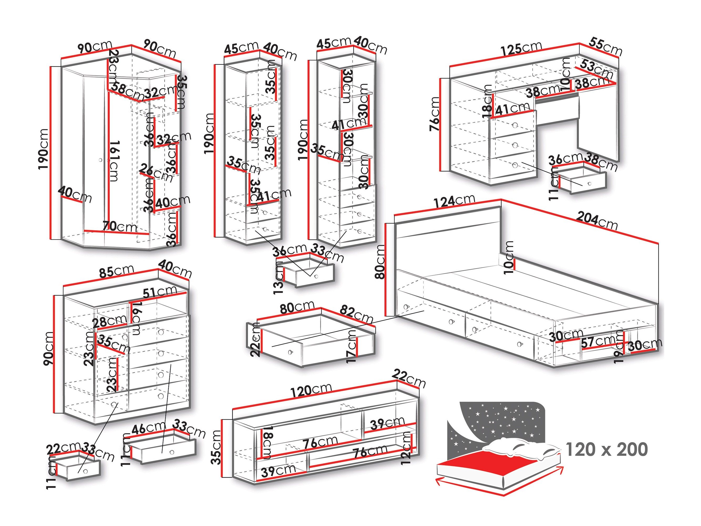 Bútorkészlet Tesmonu 119