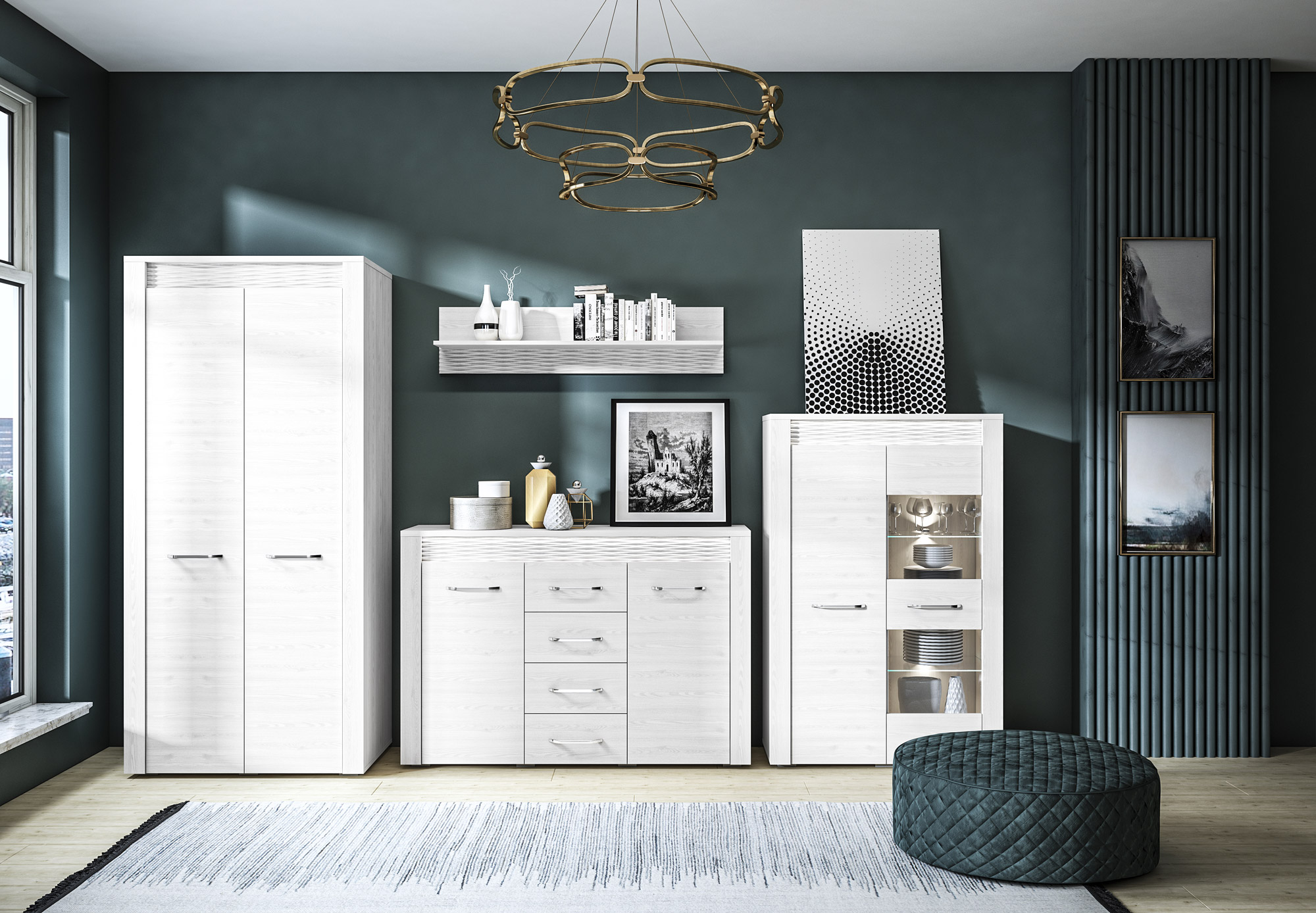 Fali polc Madison N111