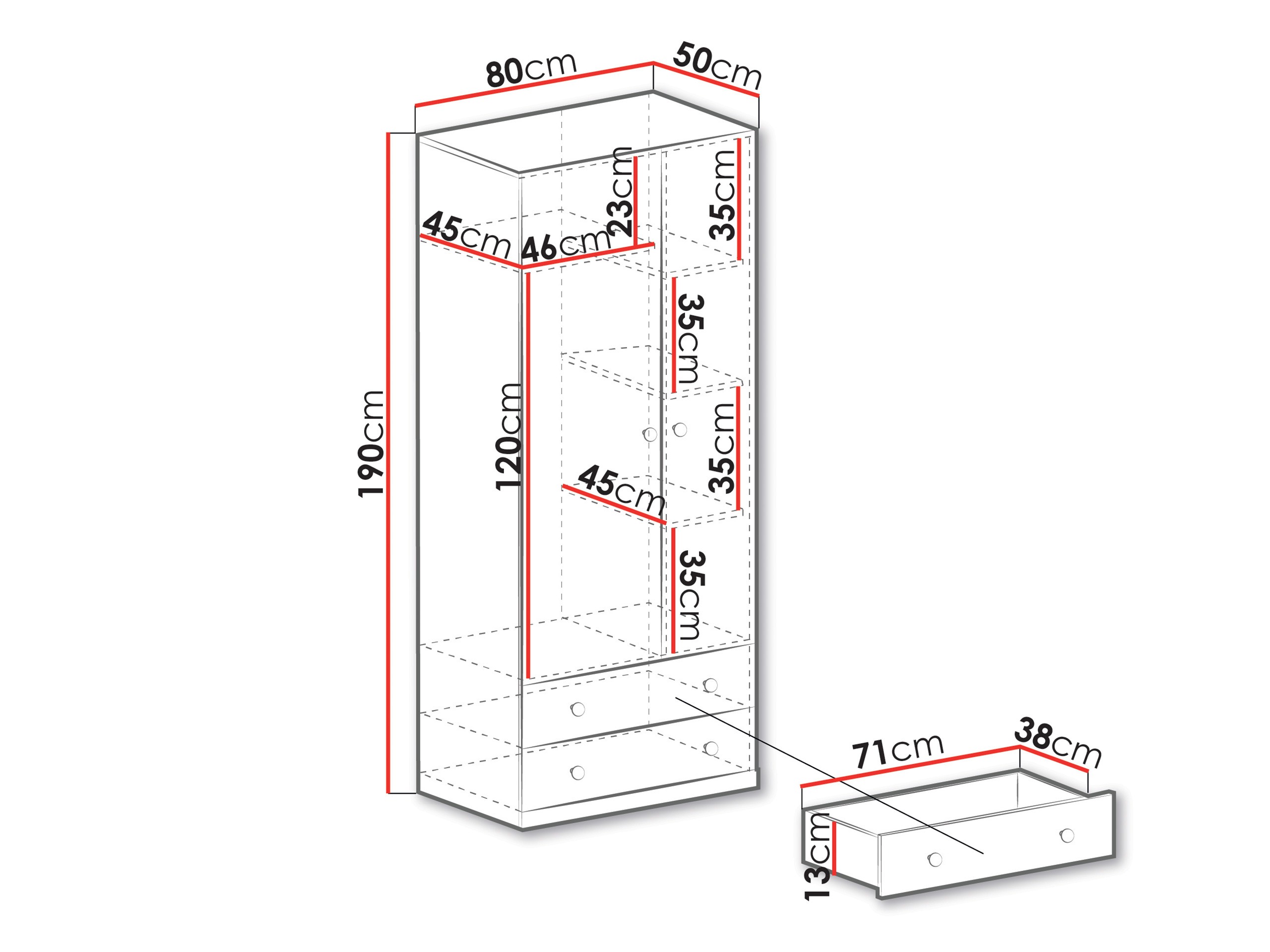 Gardróbszekrény Tesmonu 102