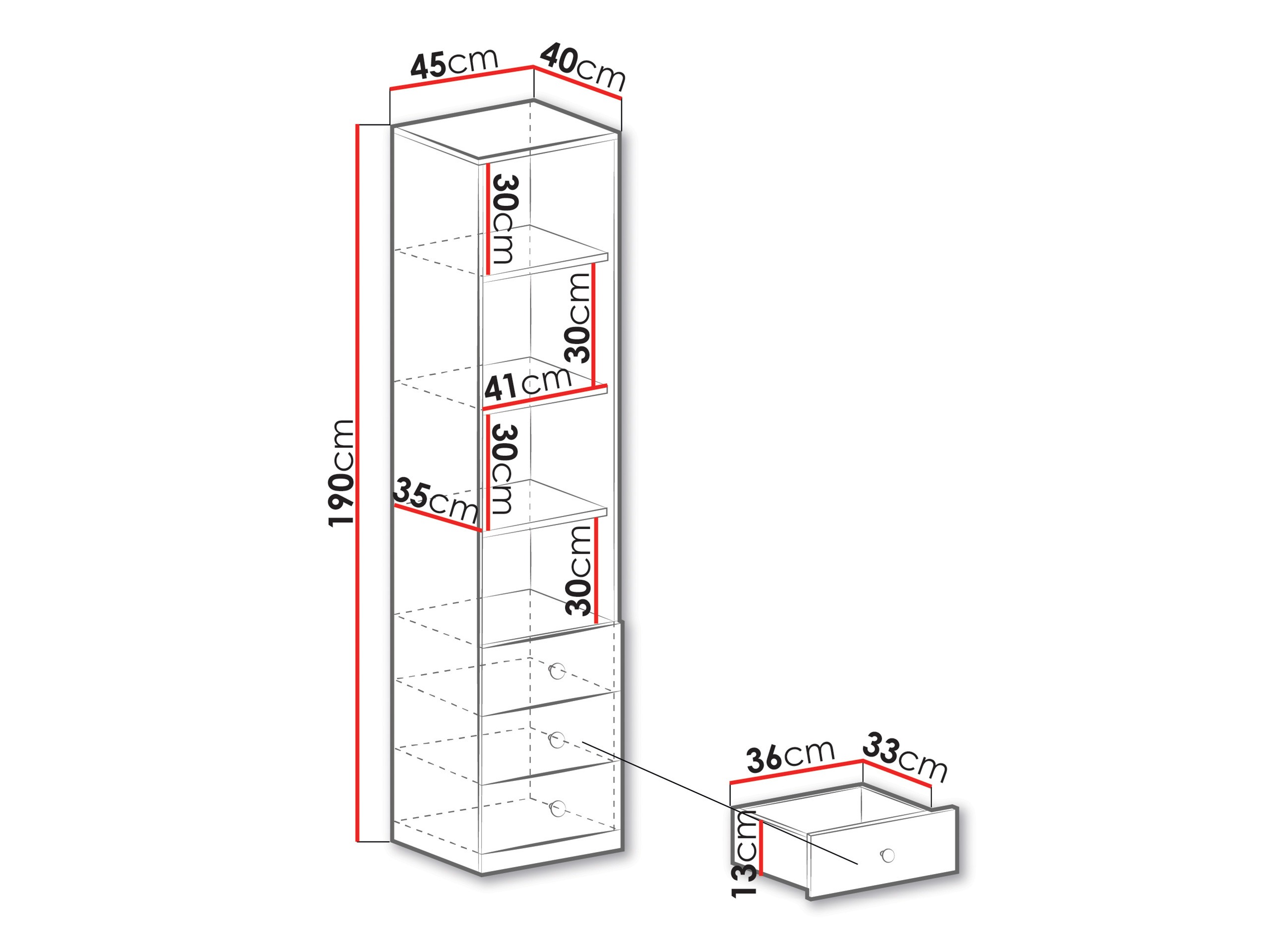Könyvespolc Tesmonu 105
