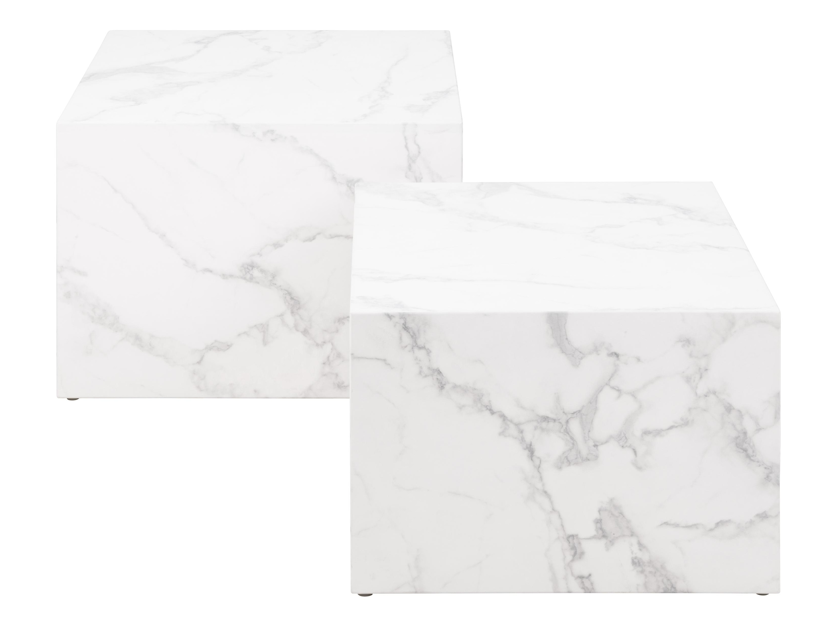 Dohányzóasztal szett Norsica 603 (Fehér márvány)