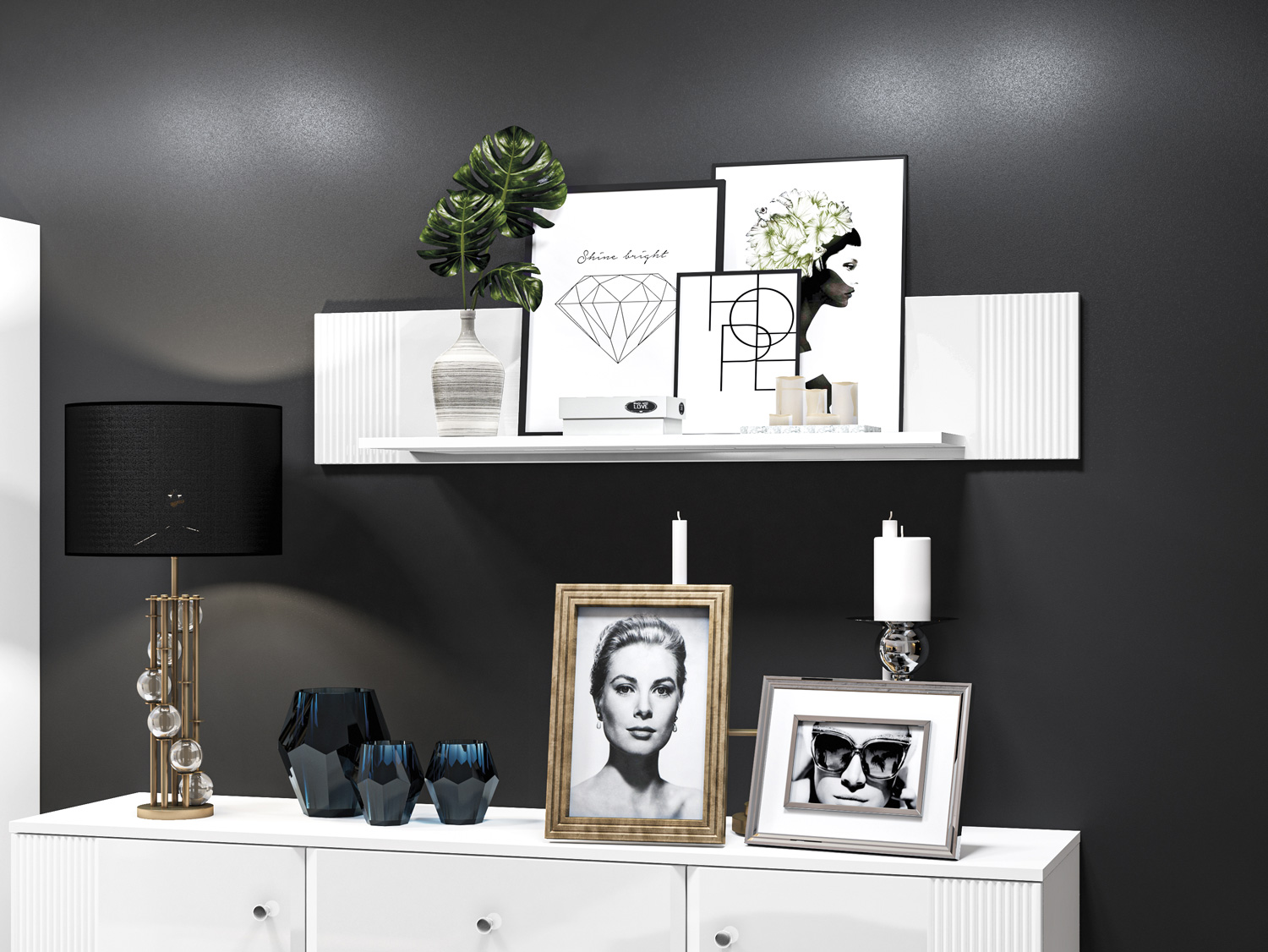 Fali polc Fivfloi 103