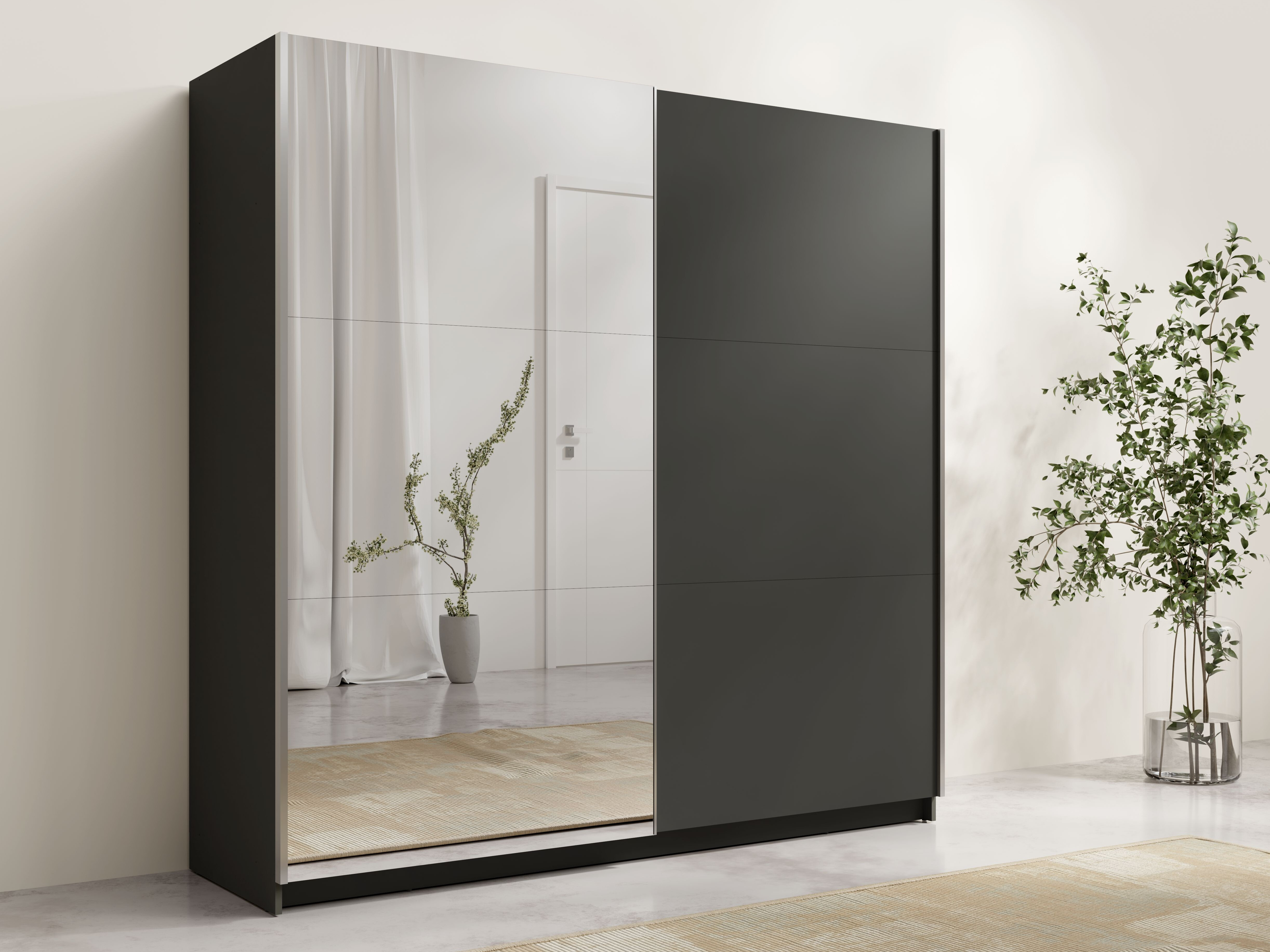 Gardróbszekrény Baytown 139 (Grafit)