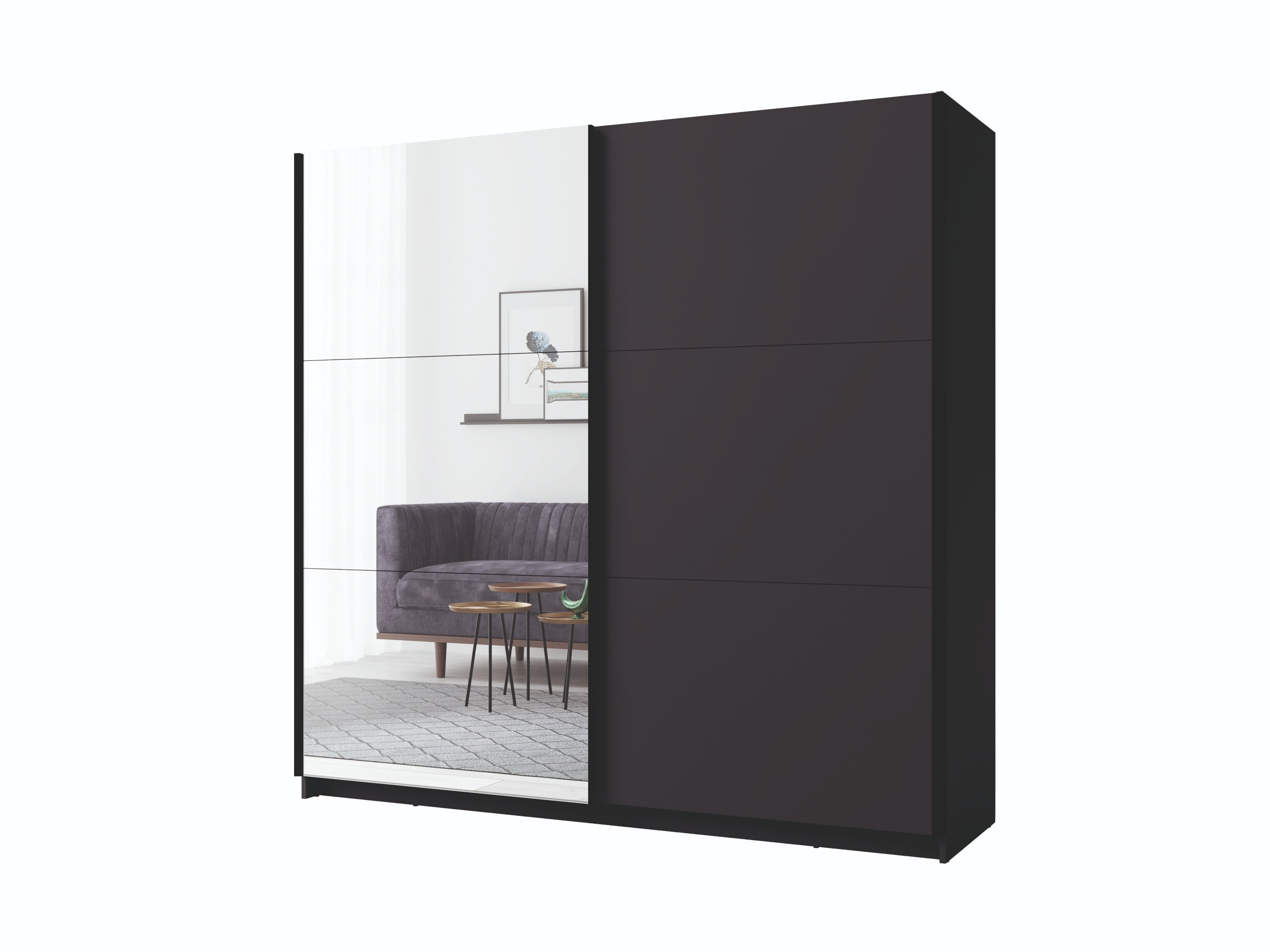 Gardróbszekrény Baytown 139 (Grafit)