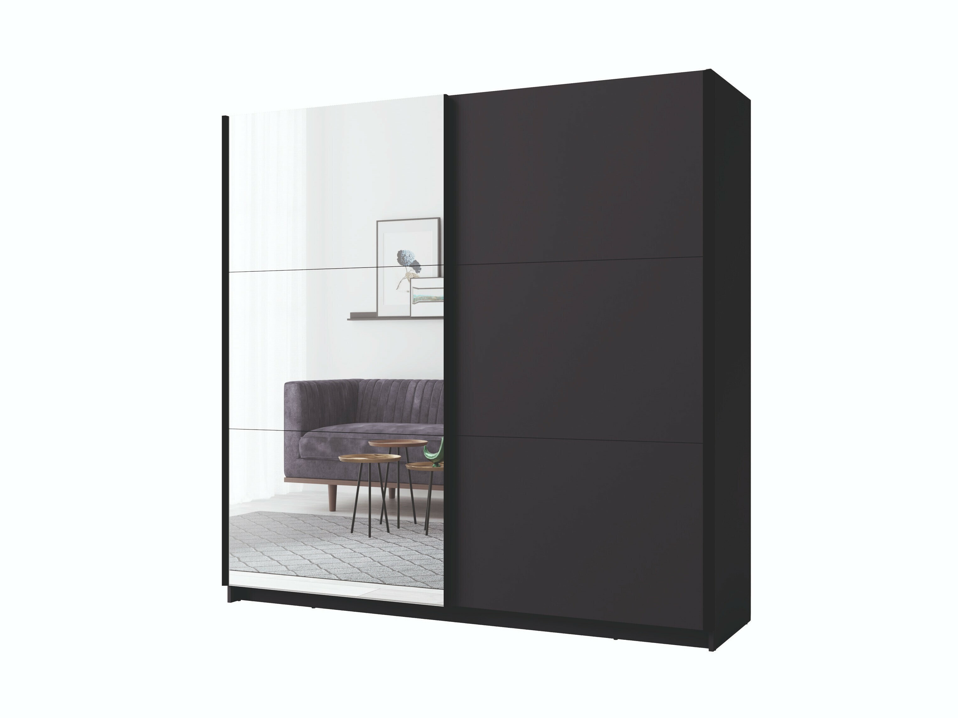 Gardróbszekrény Baytown 140 (Grafit)