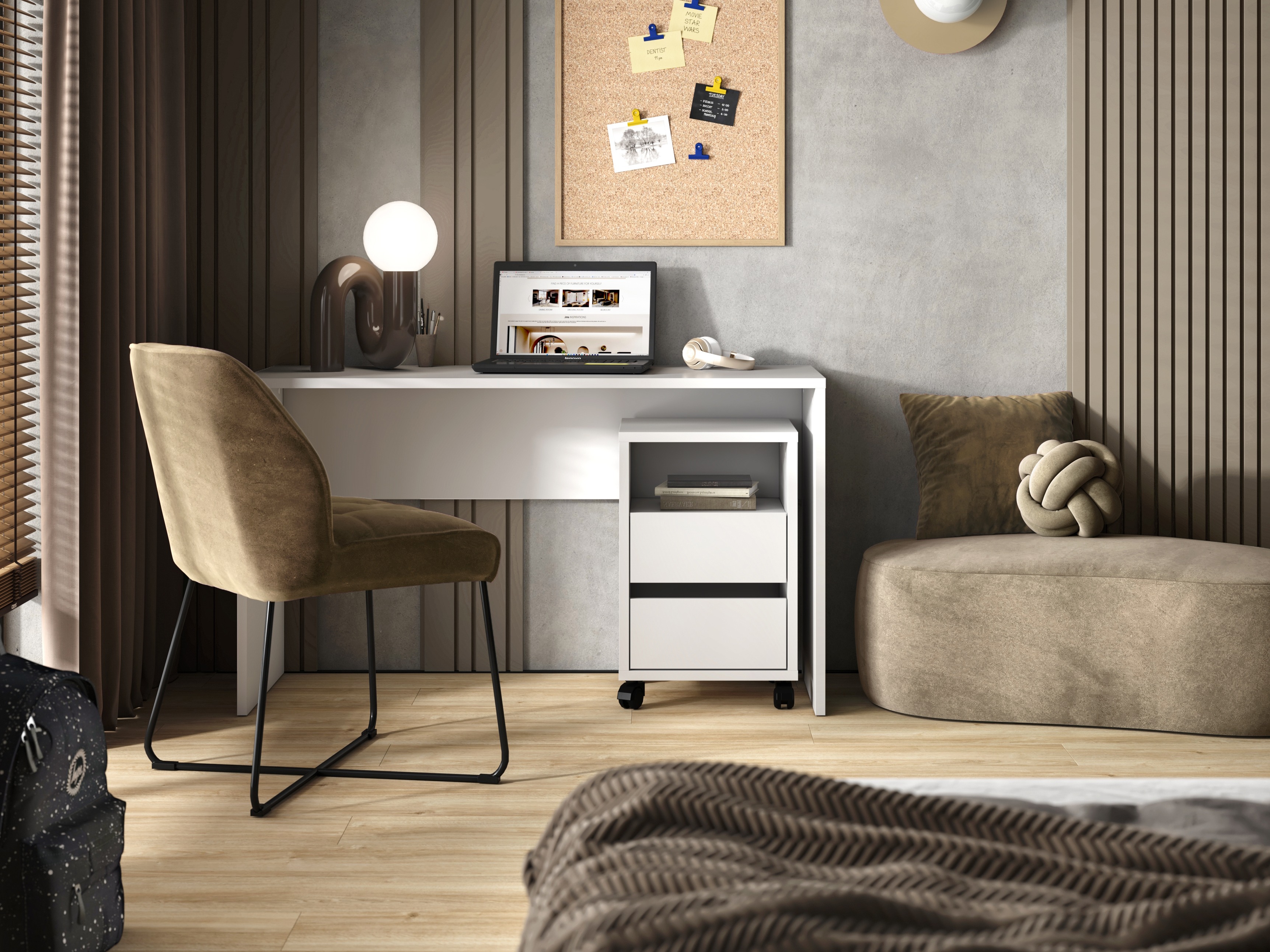 Íróasztal Austin 347 (Fehér)