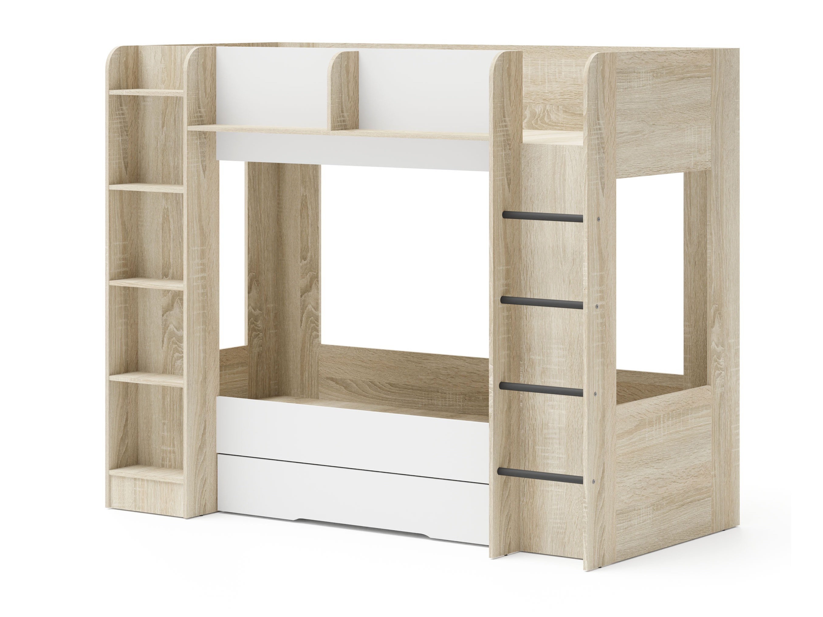 Gyerekszoba garnitúra Elitenu 104 (Sonoma tölgy + Fehér)