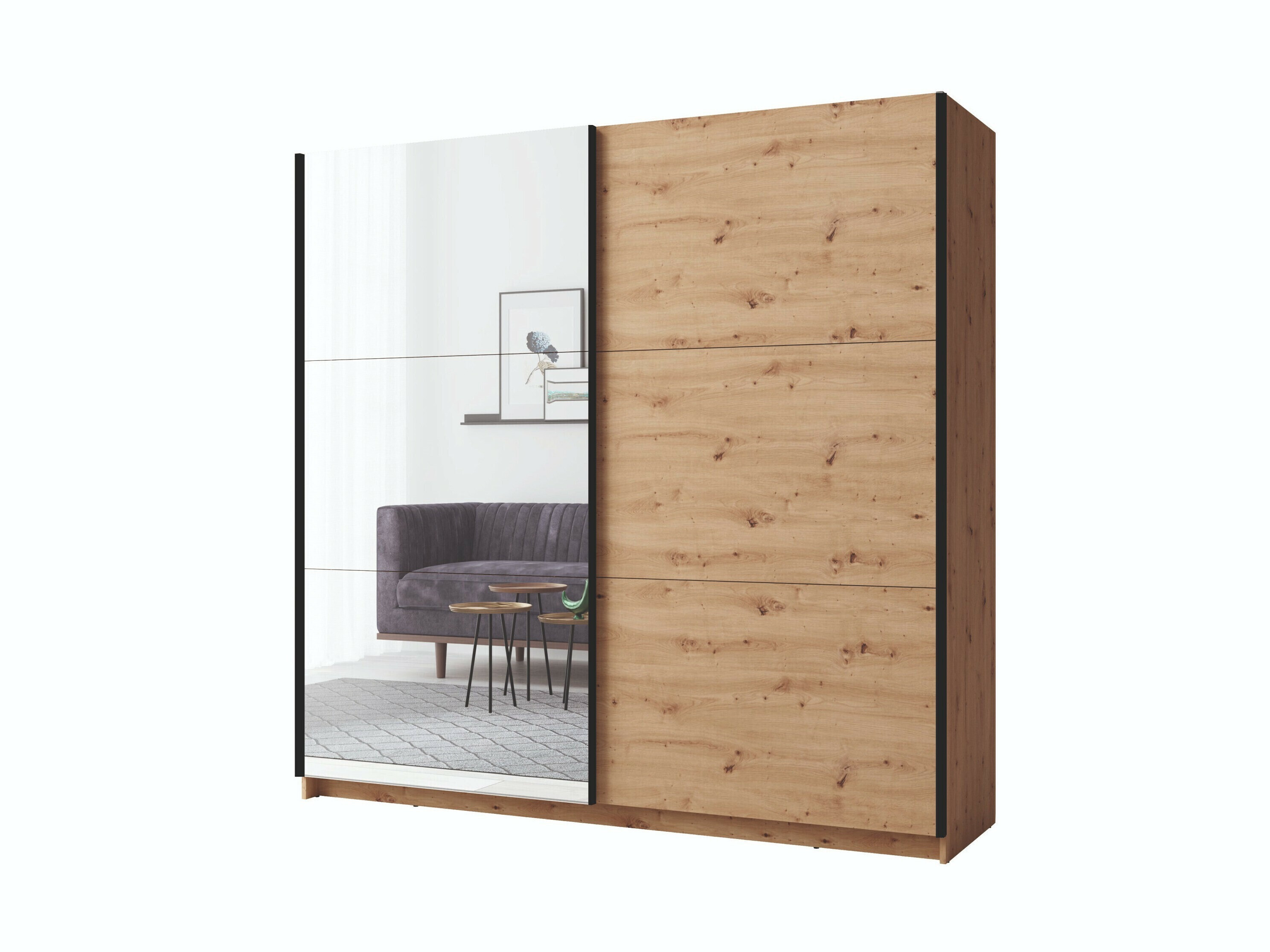 Gardróbszekrény Baytown 140 (Artisan tölgy)