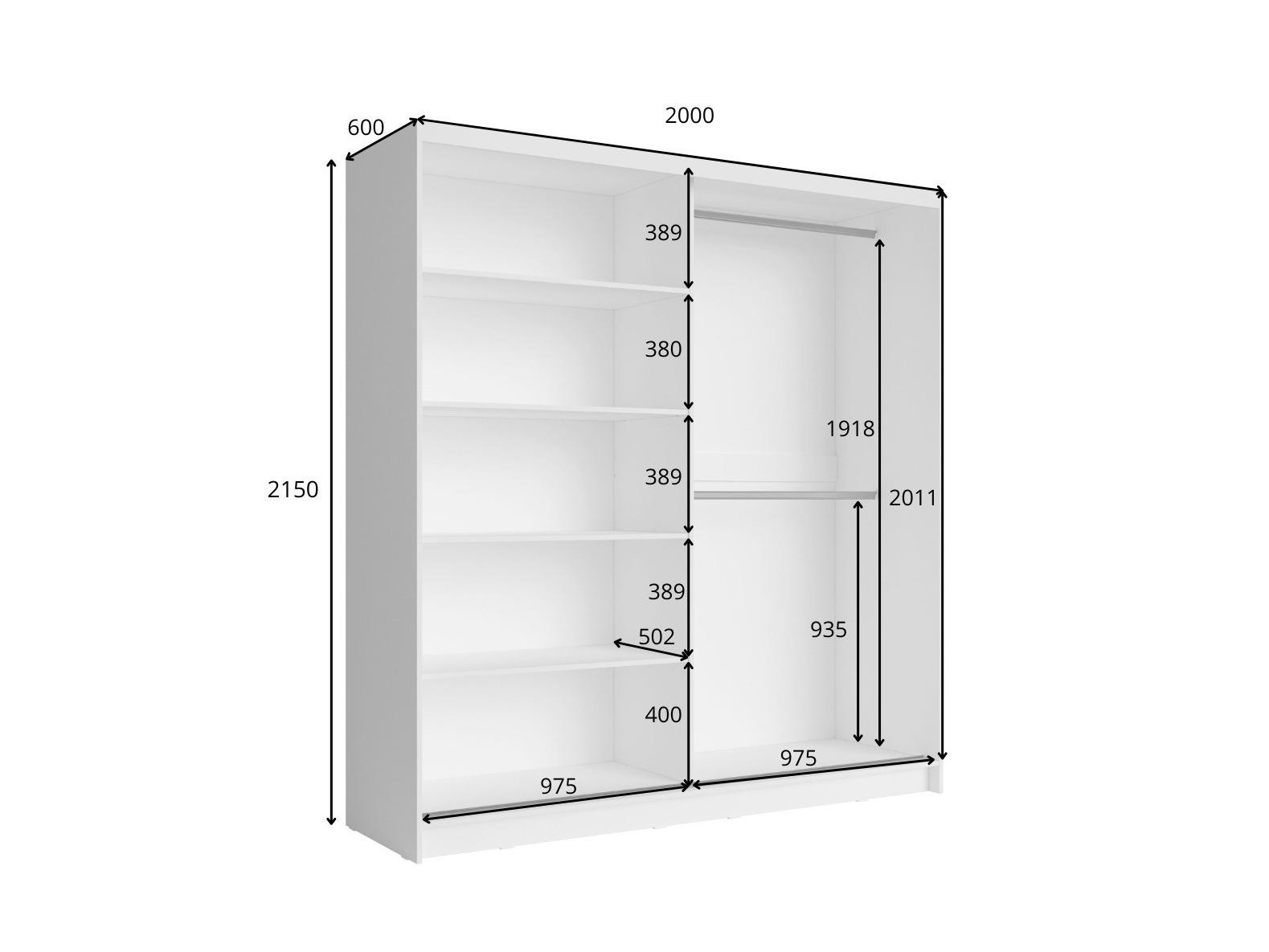 Gardróbszekrény Baytown 144