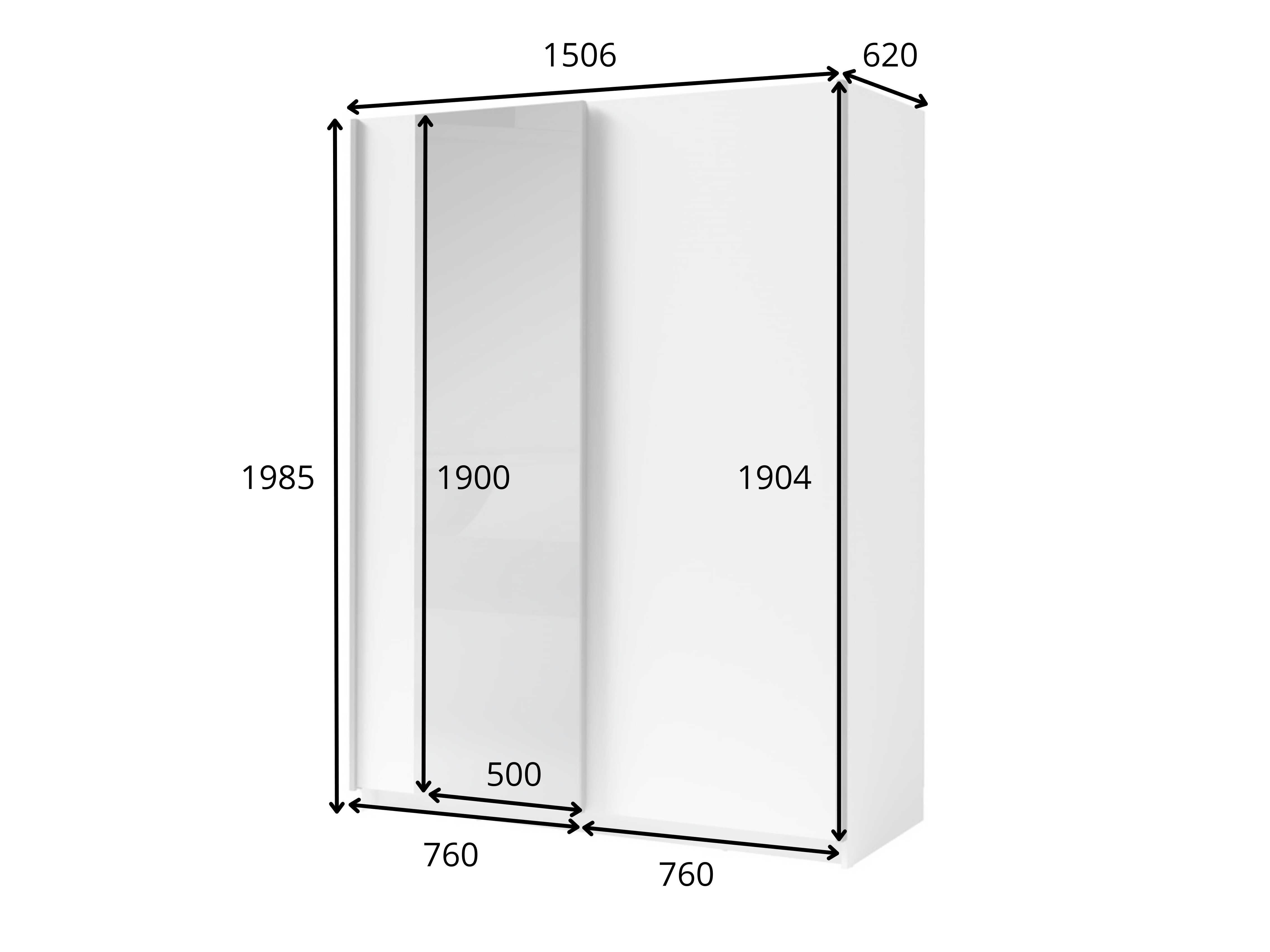Gardróbszekrény Baytown 145 (Sonoma tölgy)