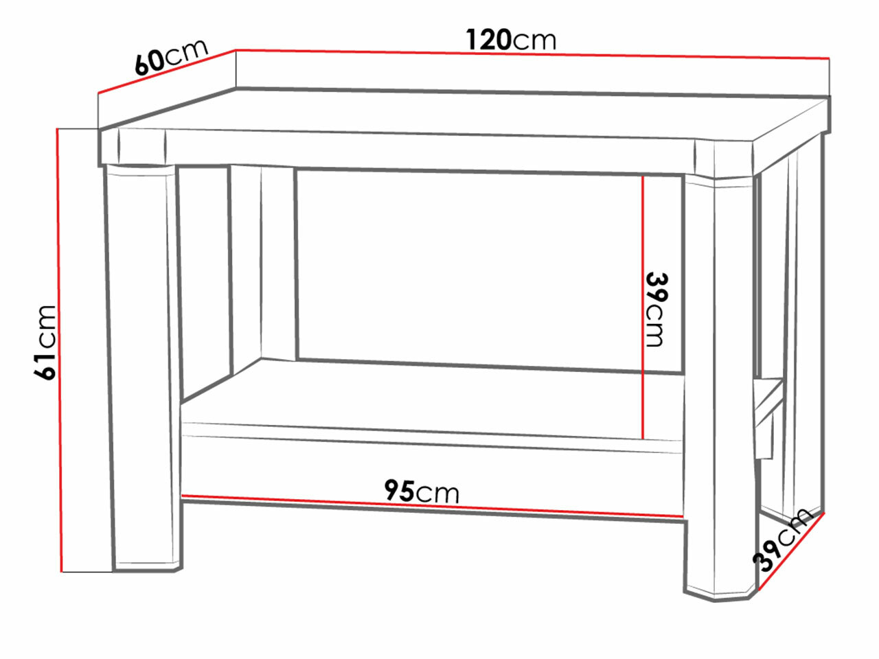 Dohányzóasztal Lorelie 114 (Triufel tölgy)