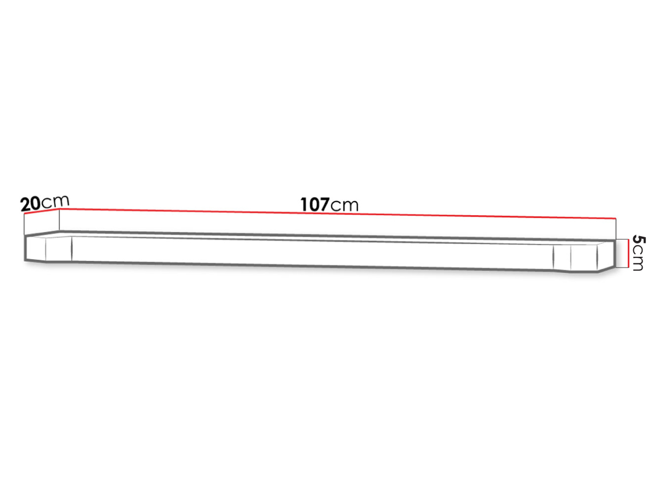 Fali polc Lorelie 109 (Triufel tölgy)