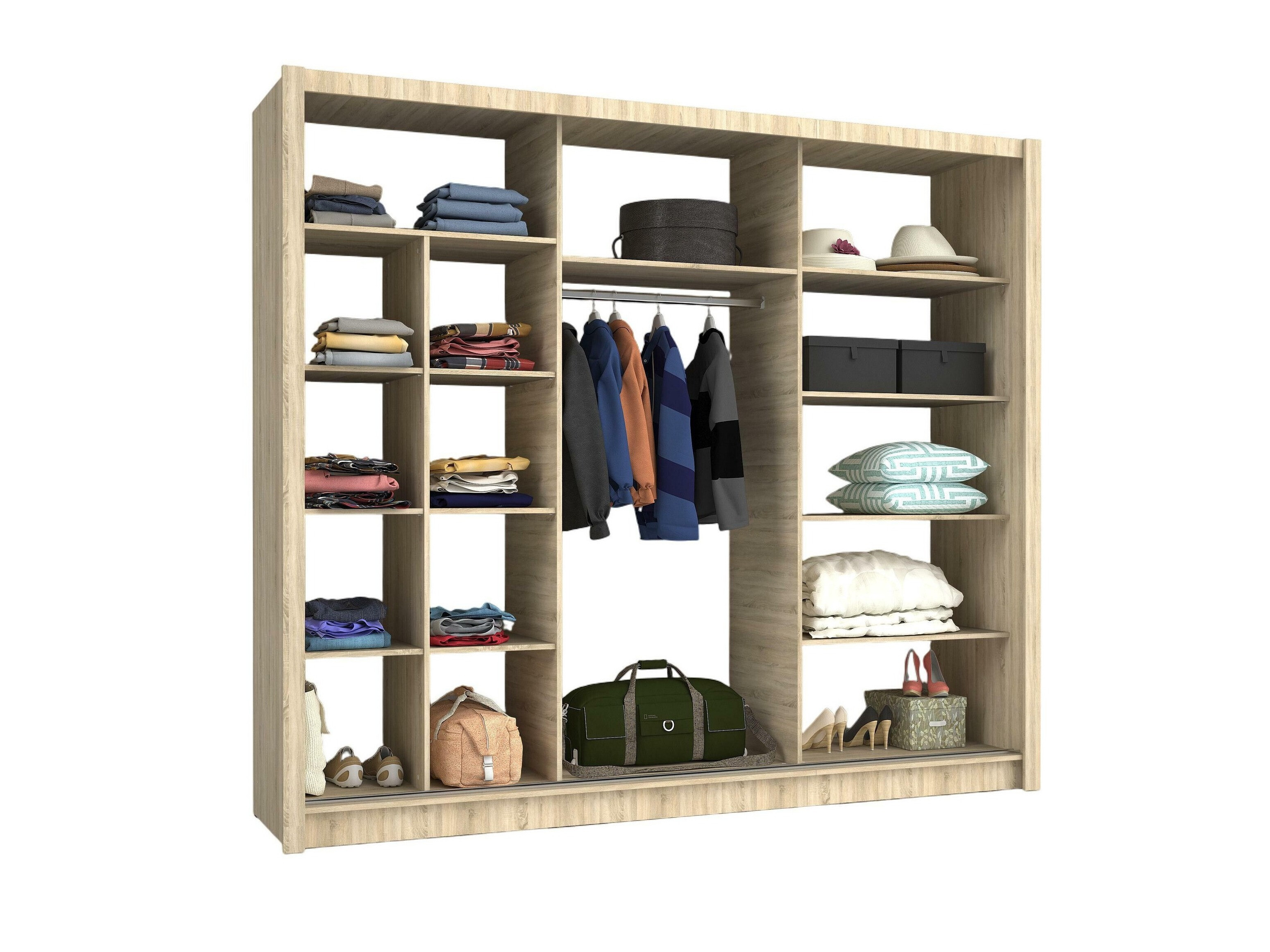 Gardróbszekrény Baytown 141 (Sonoma tölgy)