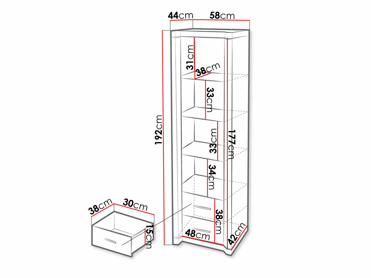 Könyvespolc Lorelie 115 (Triufel)