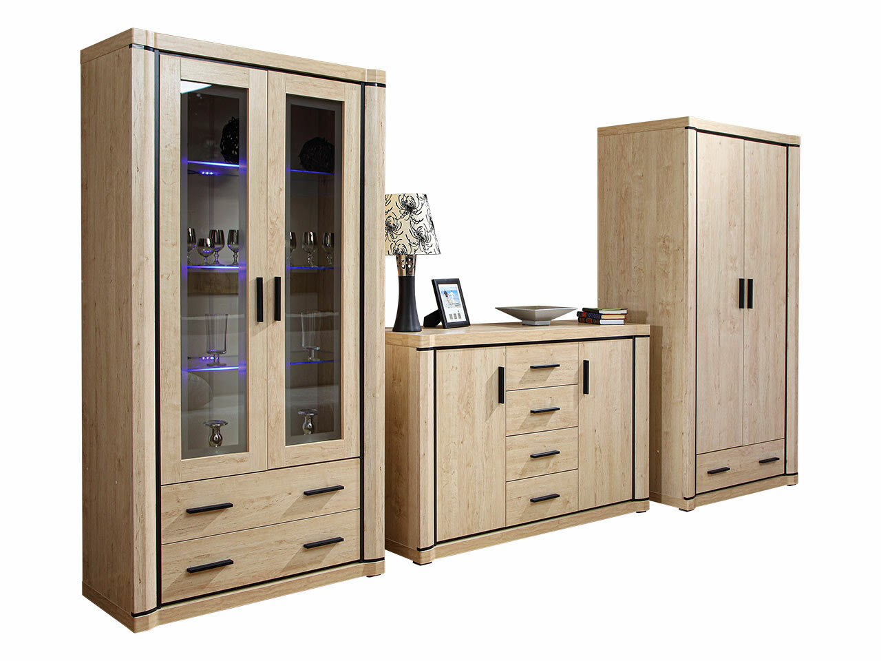 Nappali szett Lorelie 125 (Sonoma tölgy)