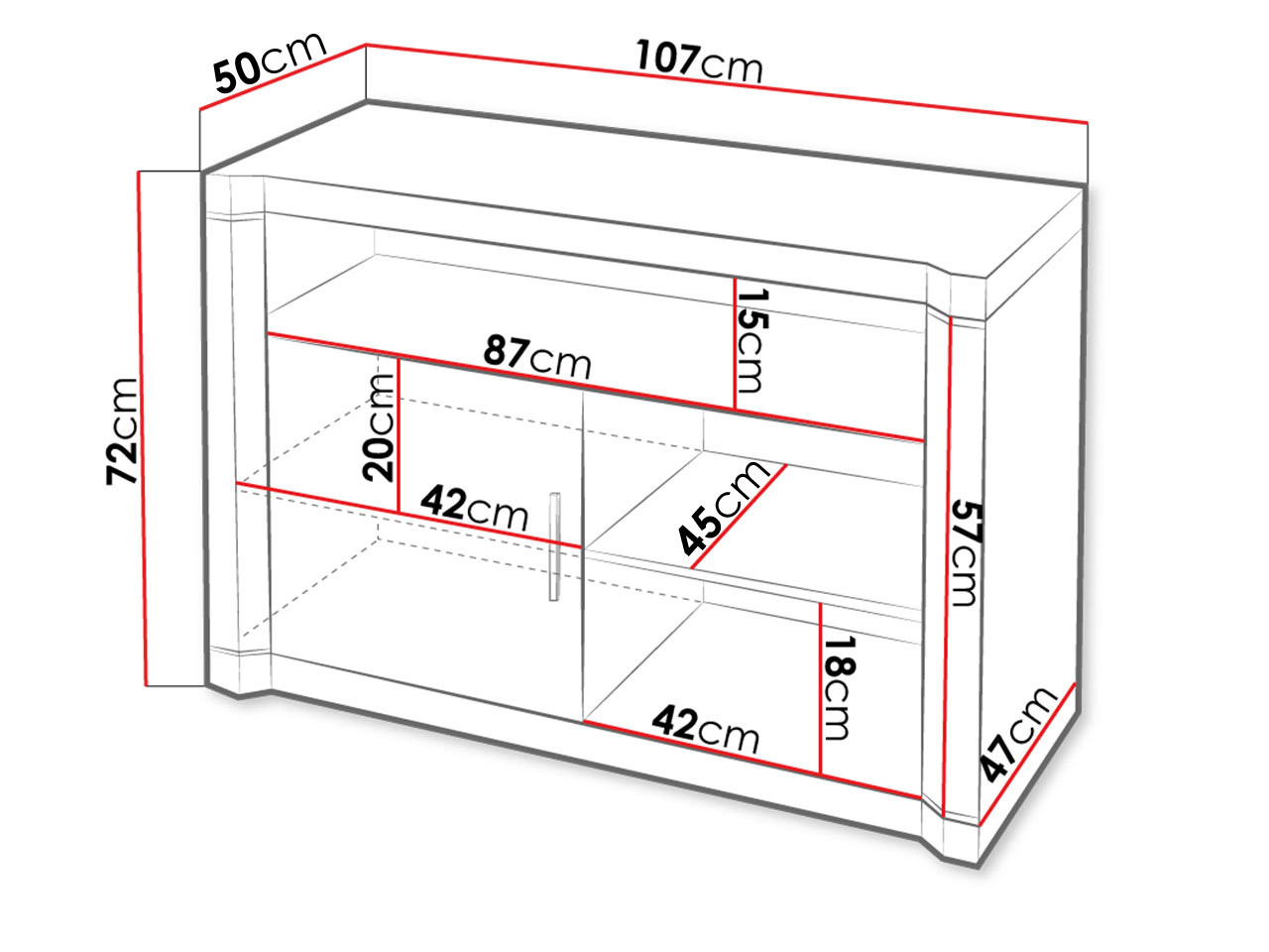 TV-állvány Lorelie 110 (Triufel tölgy)