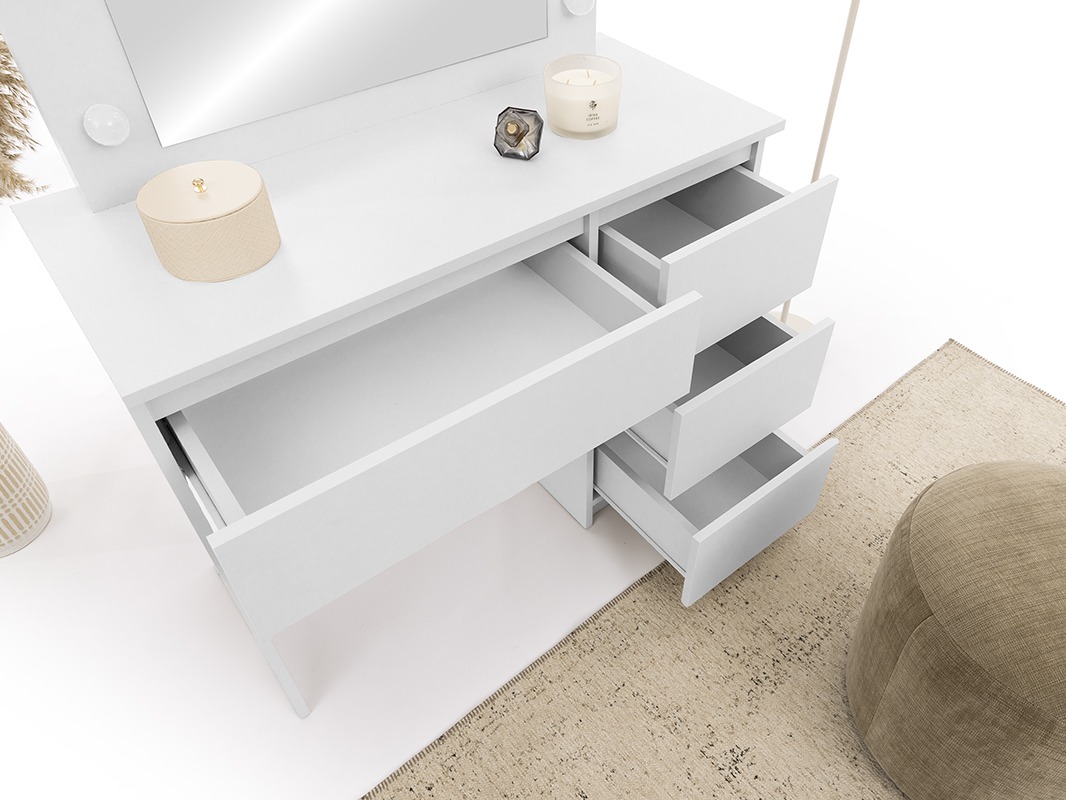 Fésülködő asztal Murrieta 194 (Fehér)