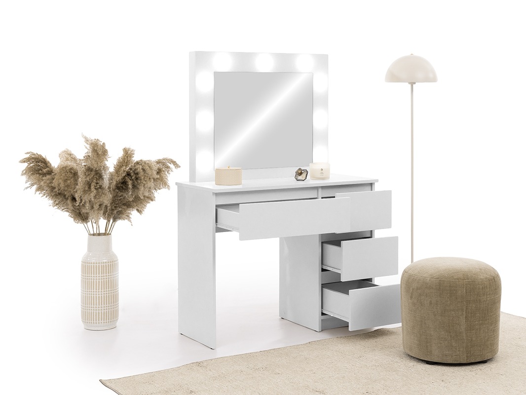 Fésülködő asztal Murrieta 194 (Fehér)