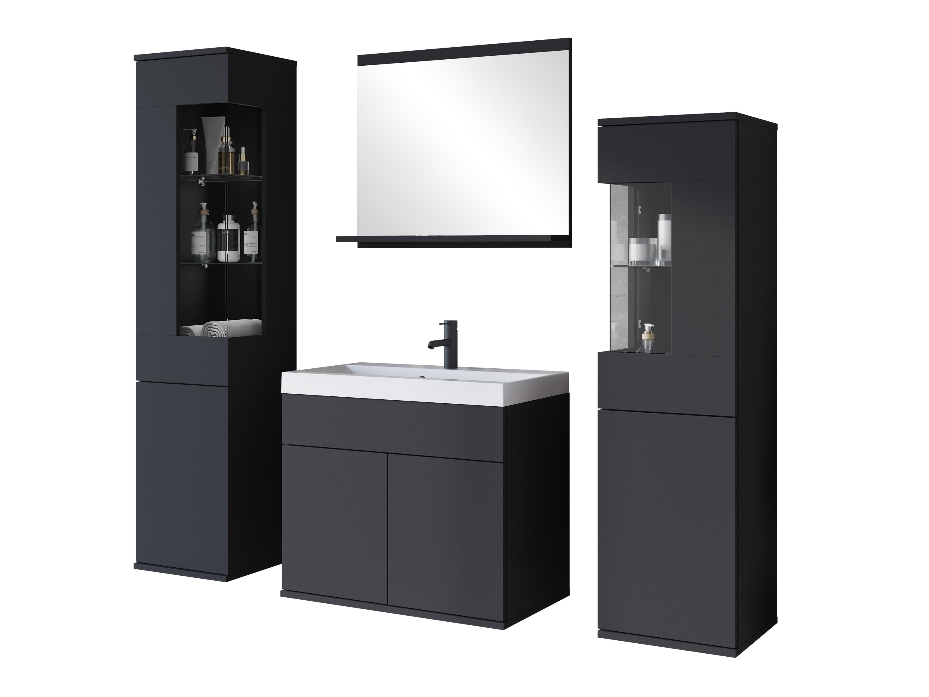 Fürdőszobai garnitúra Sarasota 194 (Grafit)