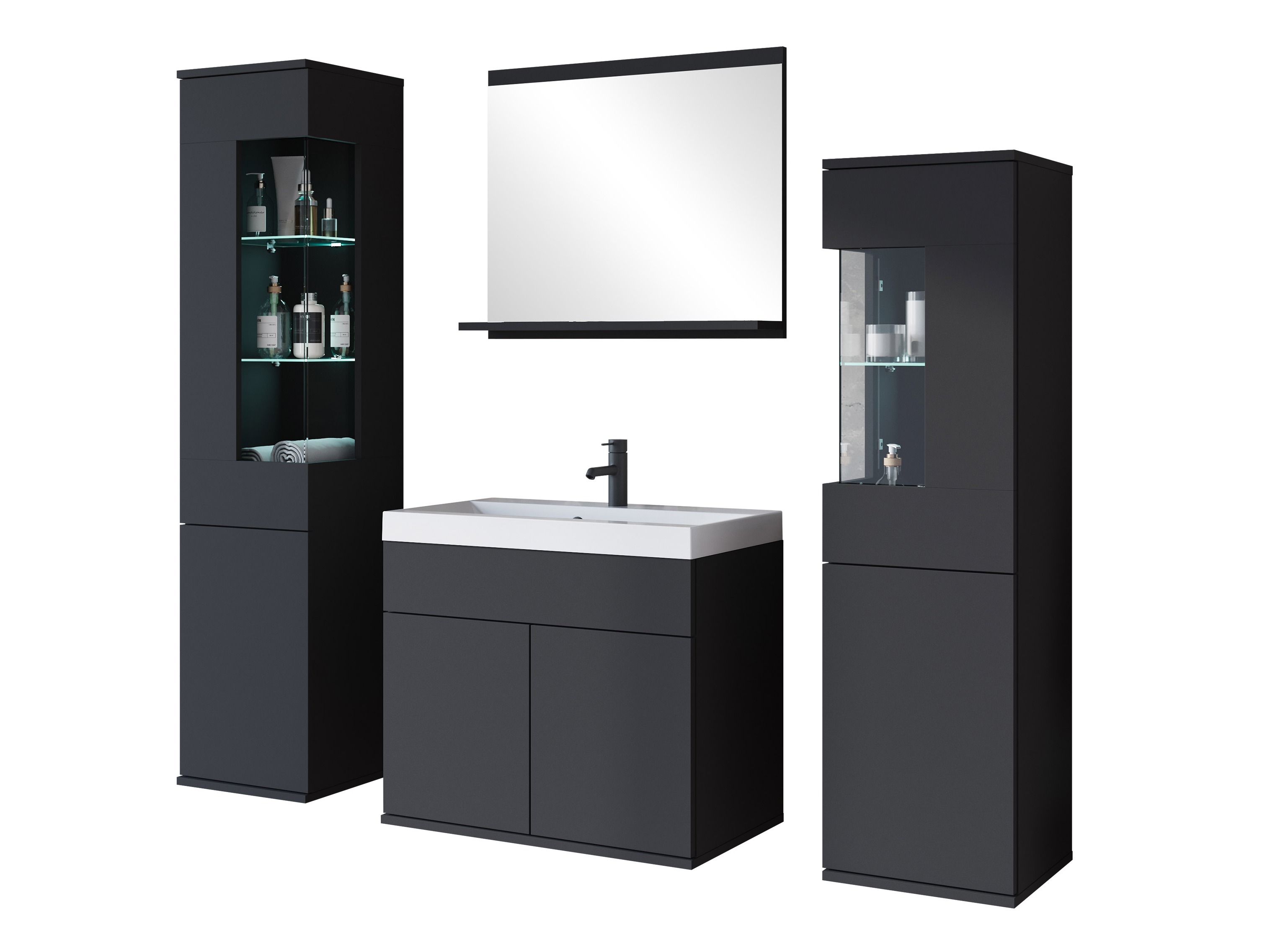 Fürdőszobai garnitúra Sarasota 194 (Grafit)