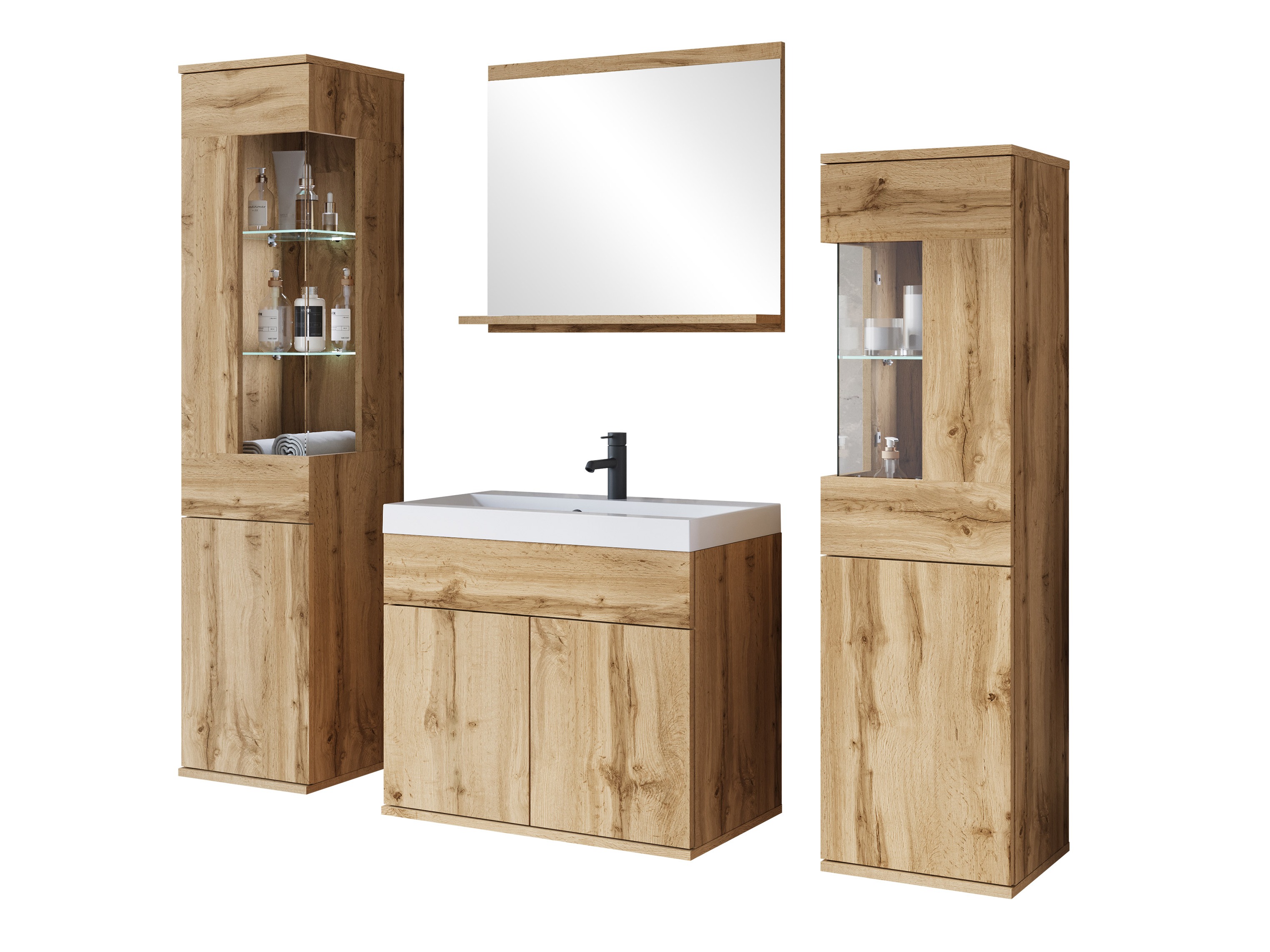 Fürdőszobai garnitúra Sarasota 194 (Wotan tölgy)