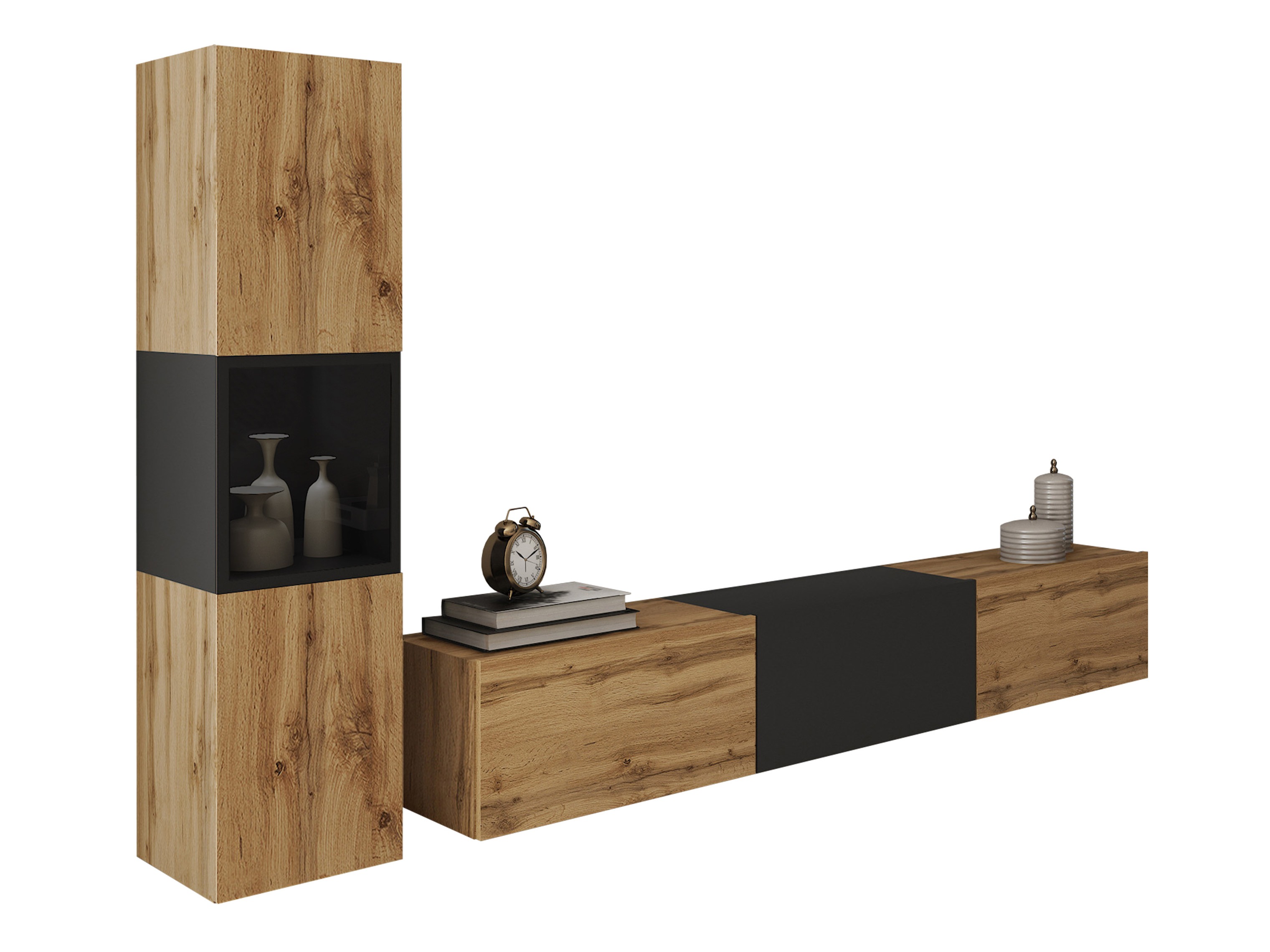 Nappali szett Sarasota 192 (Wotan tölgy + Grafit)