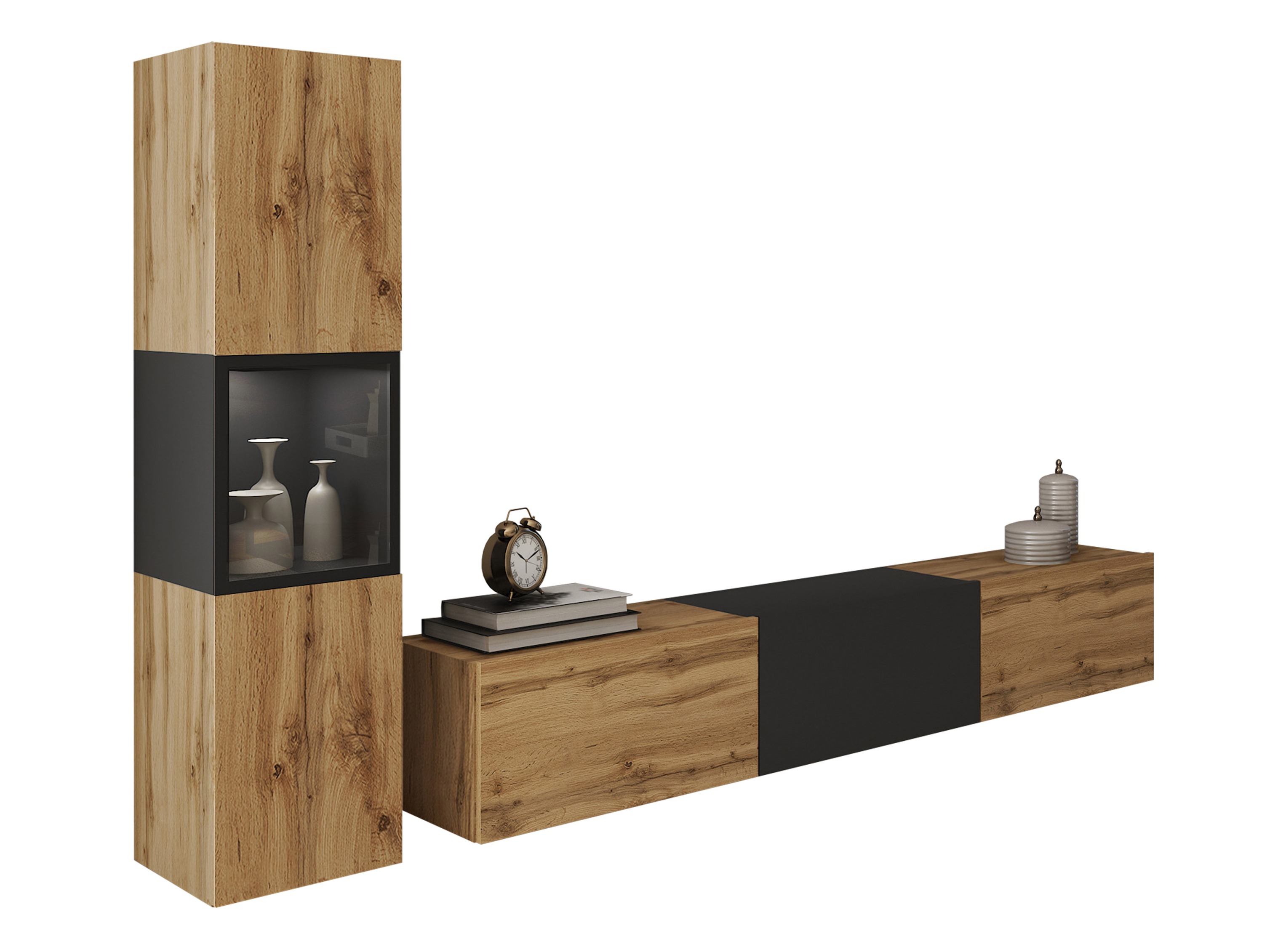 Nappali szett Sarasota 192 (Wotan tölgy + Grafit)