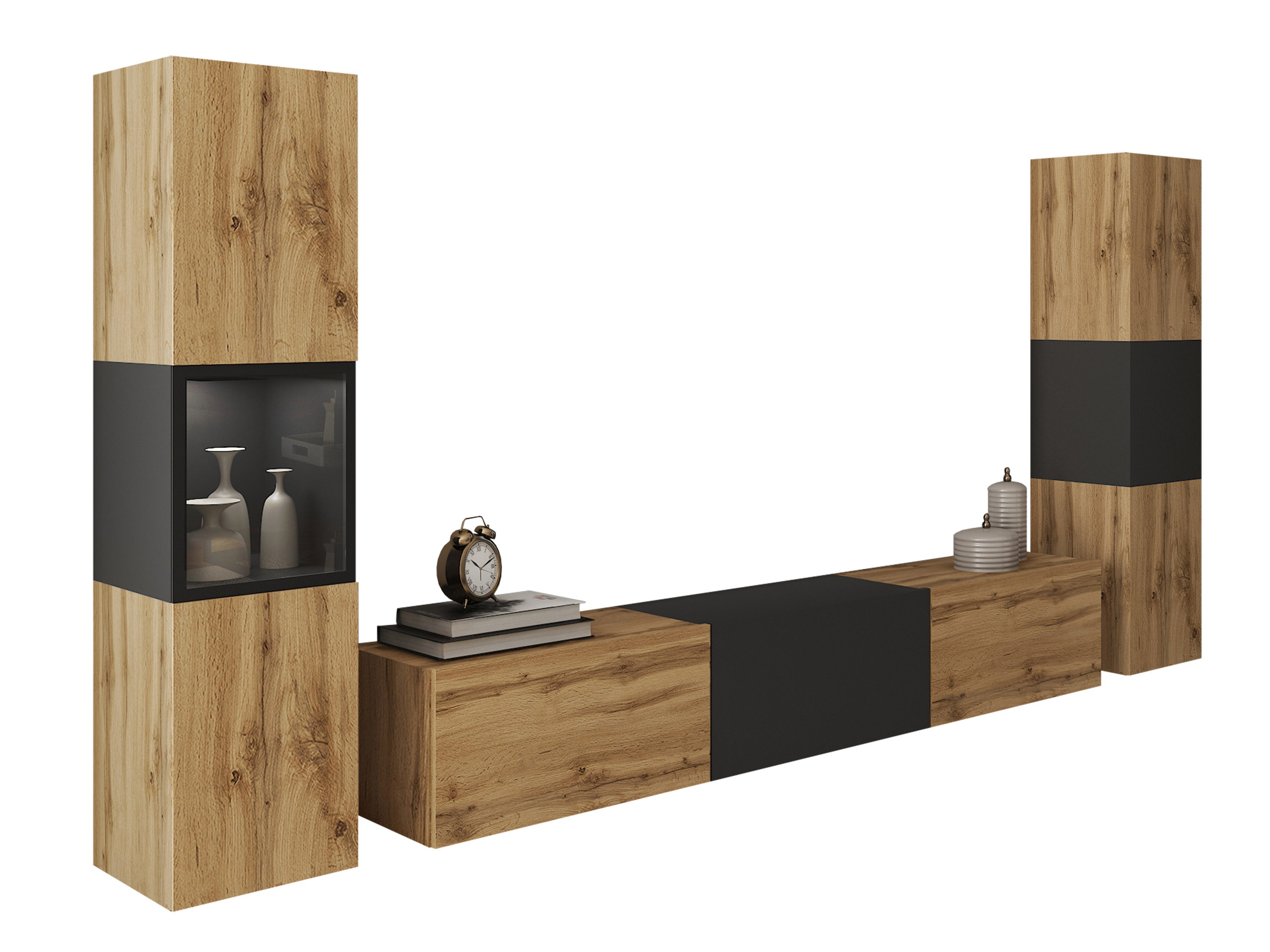 Nappali szett Sarasota 193 (Wotan tölgy + Grafit)