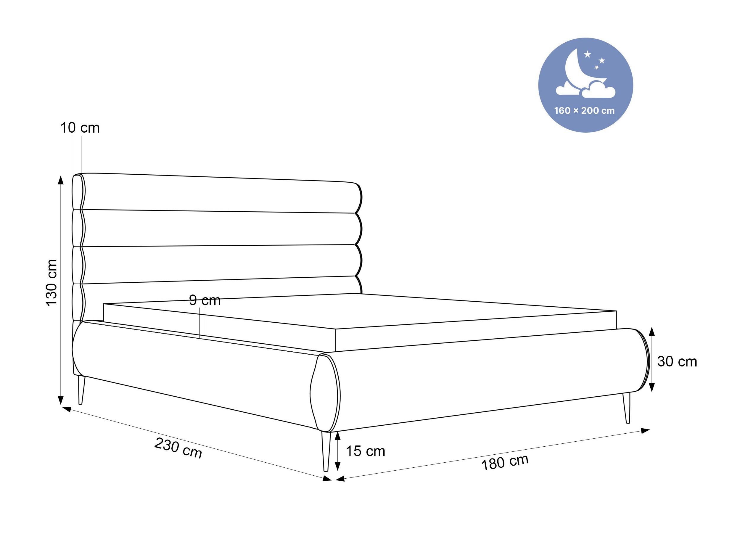 Ágy Hesperia 114 (Riviera 100)