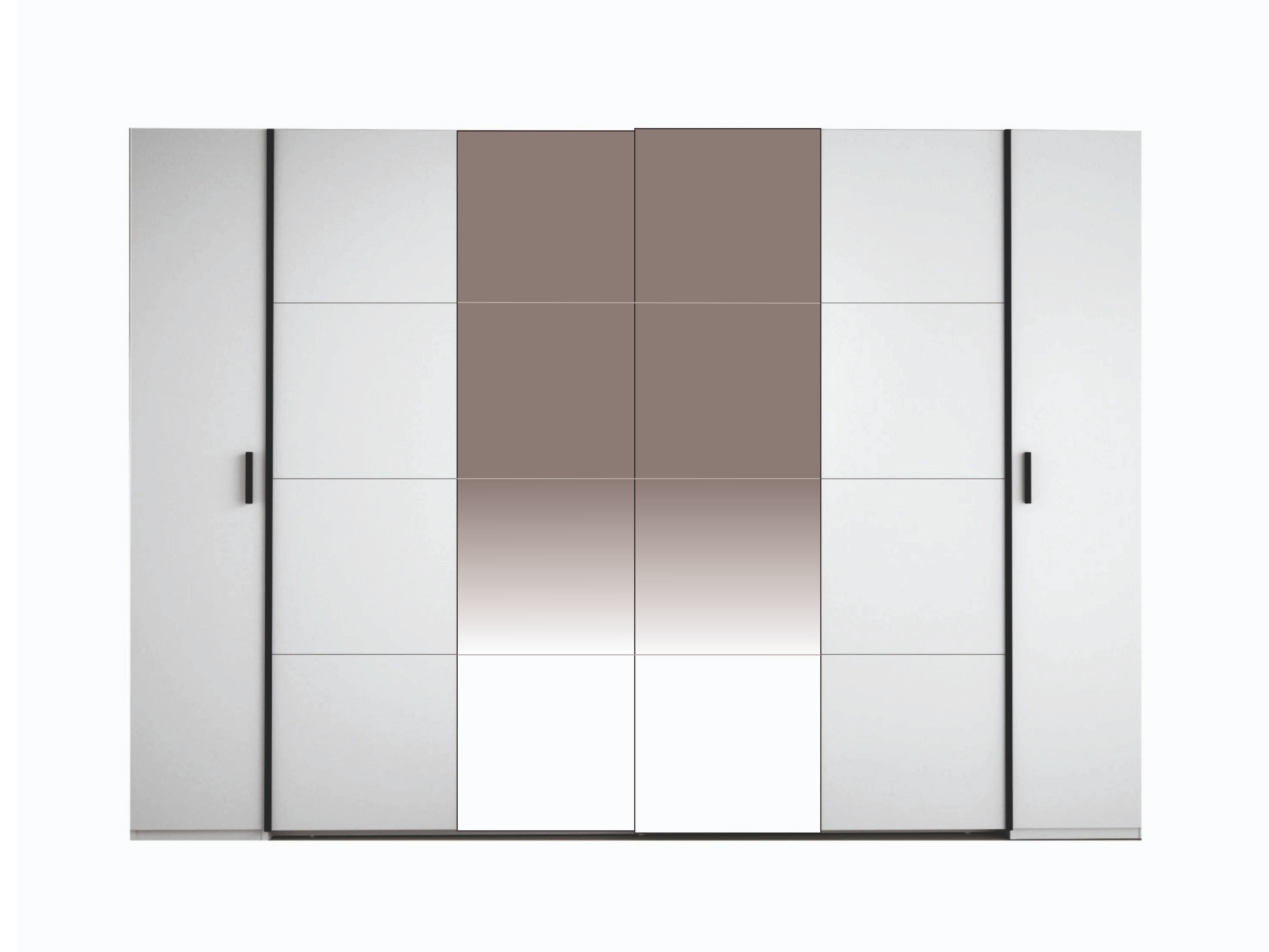 Gardróbszekrény Baytown 152 (Fekete)