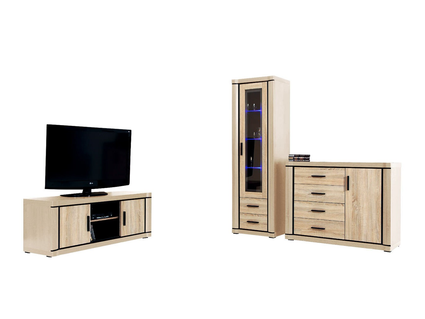 Nappali szett Lorelie 122 (Sonoma tölgy)